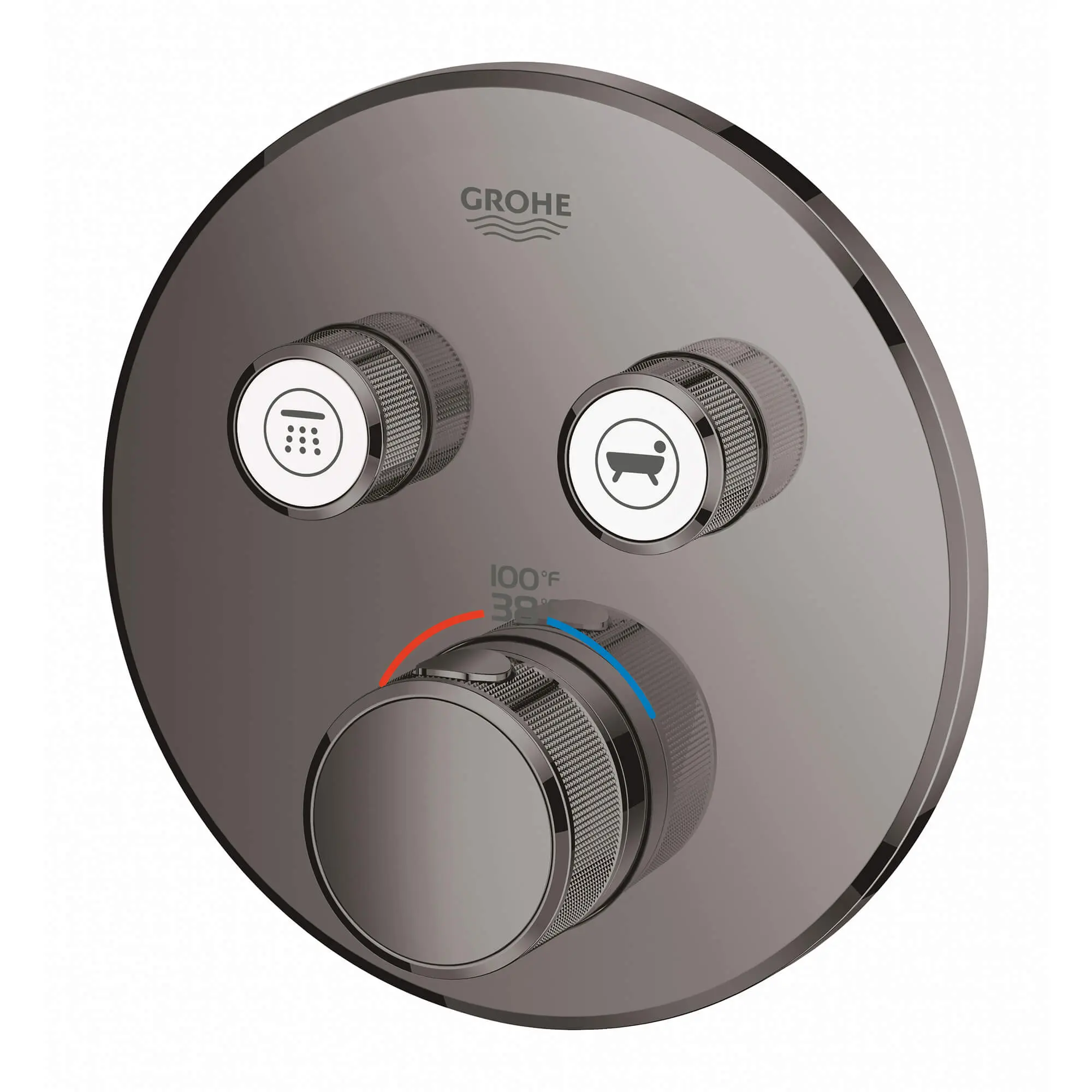 GrohTherm SmartControl Garniture de valve thermostatique à fonction double avec module de commande