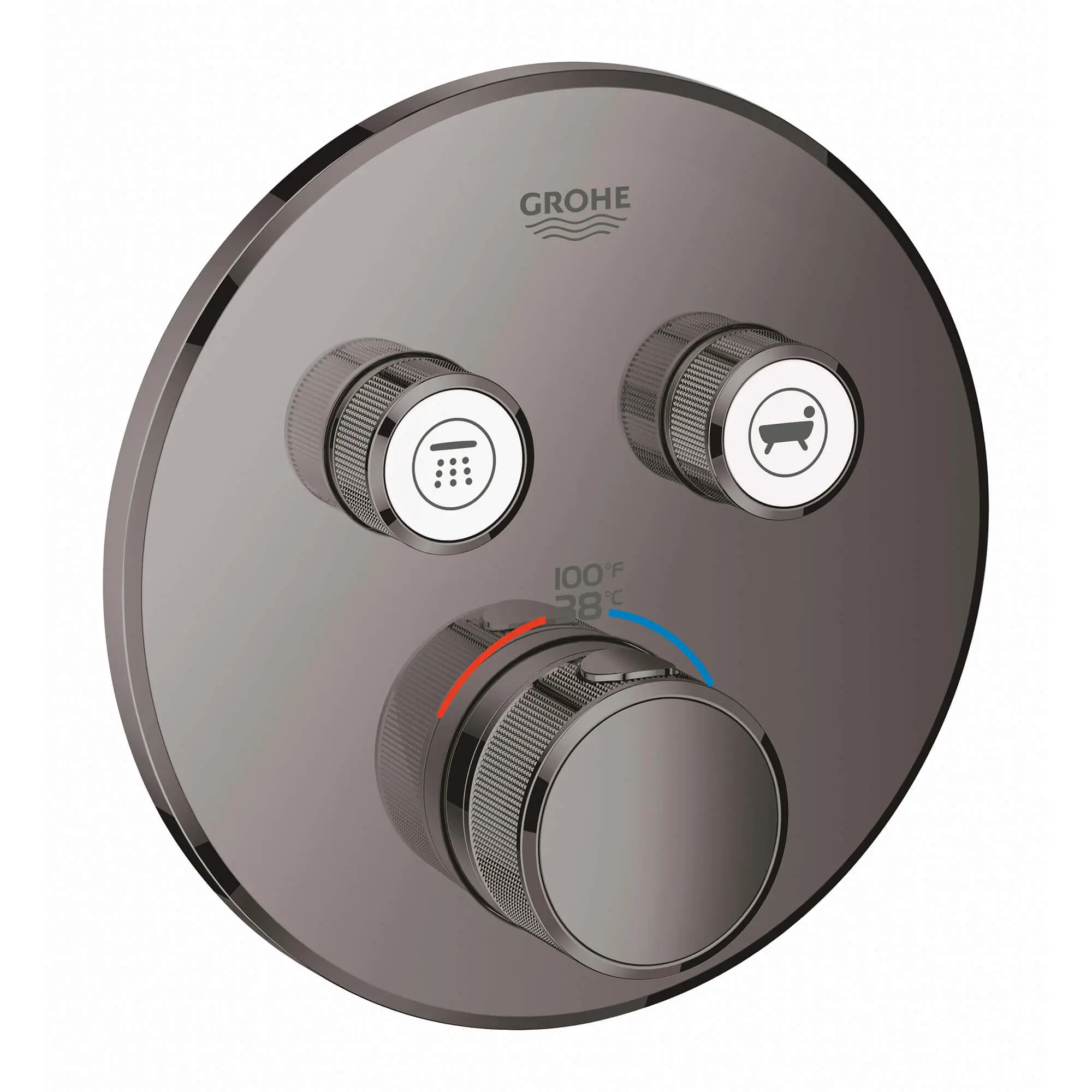 GrohTherm SmartControl Garniture de valve thermostatique à fonction double avec module de commande