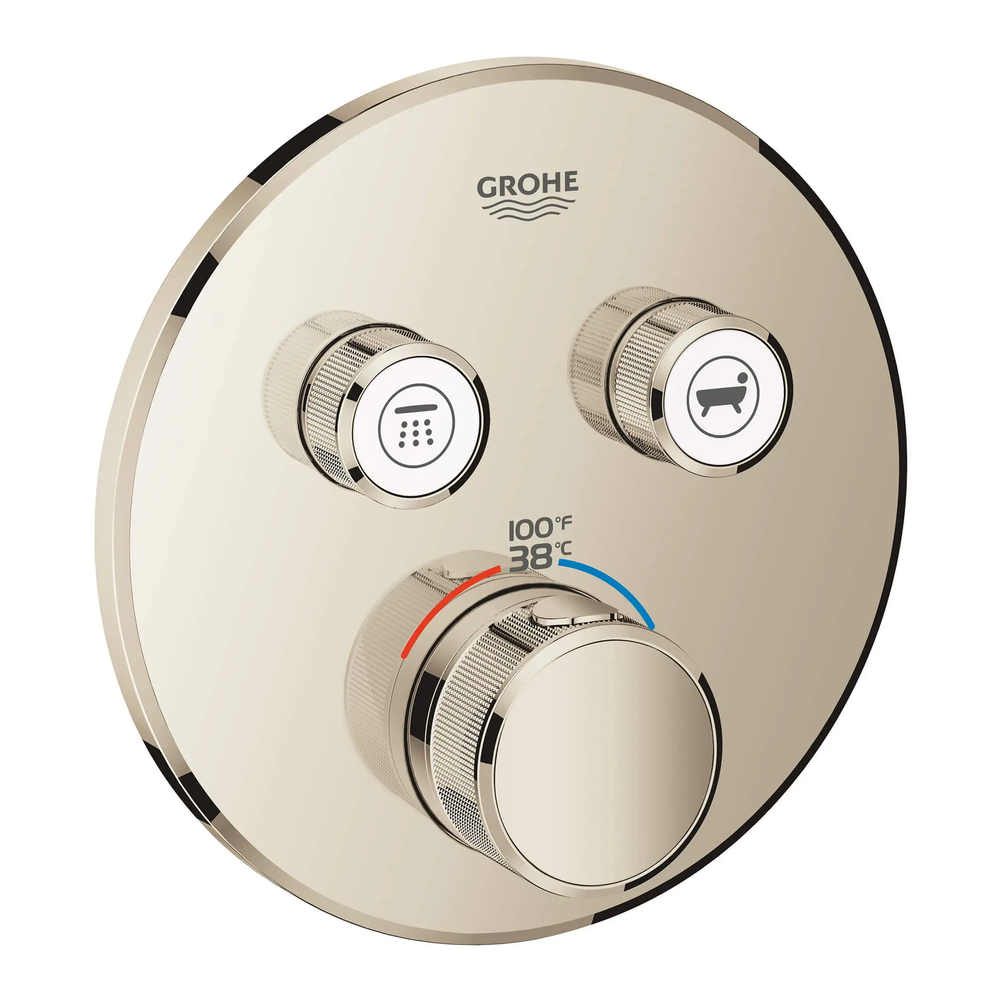 GrohTherm SmartControl Garniture de valve thermostatique à fonction double avec module de commande