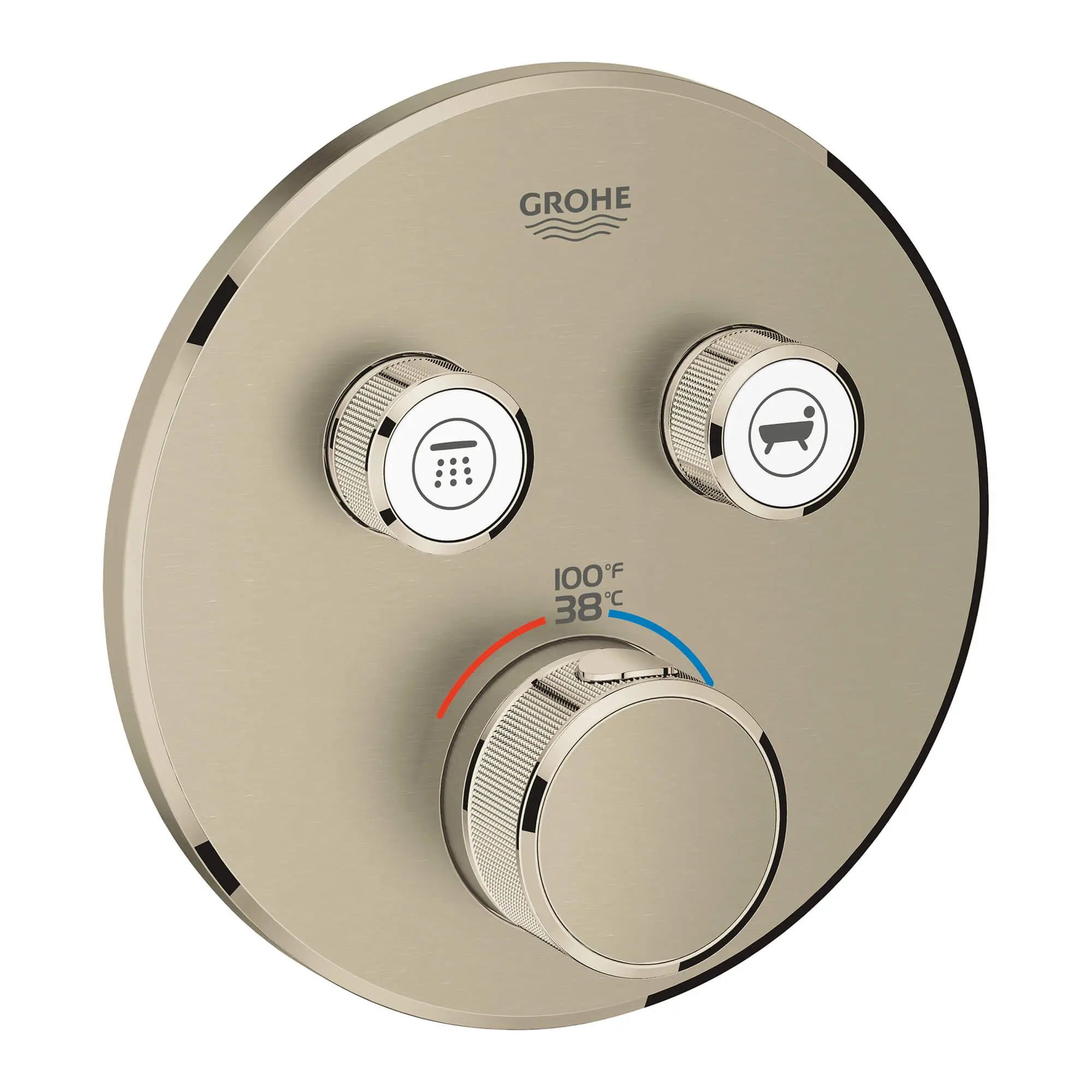 GrohTherm SmartControl Garniture de valve thermostatique à fonction double avec module de commande