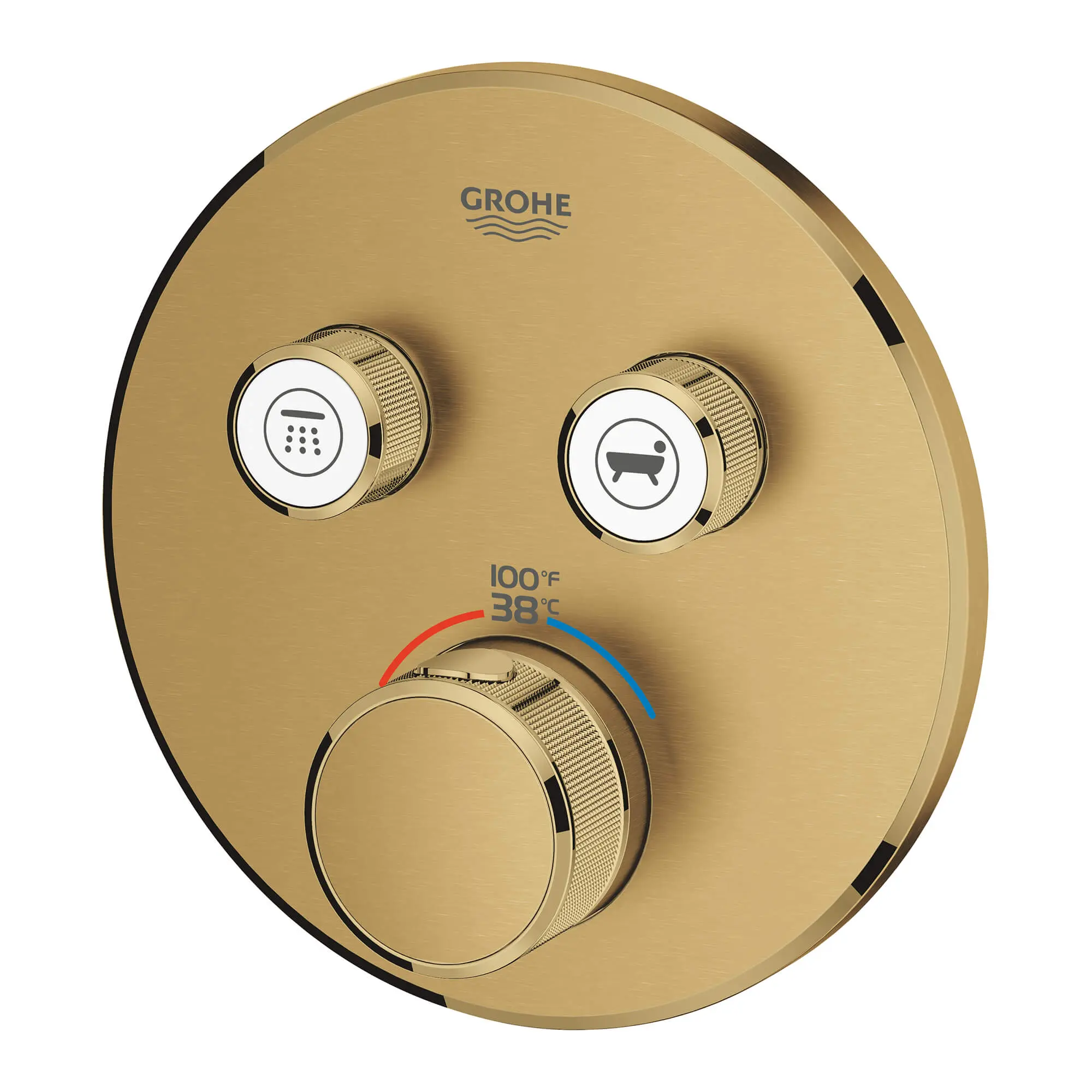 GrohTherm SmartControl Garniture de valve thermostatique à fonction double avec module de commande