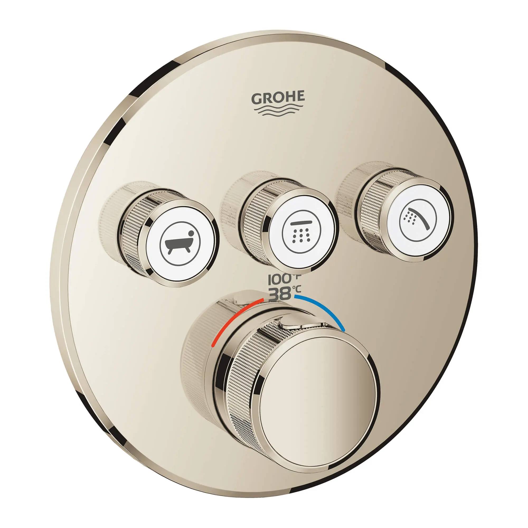 GrohTherm SmartControl Garniture de valve thermostatique à fonction triple