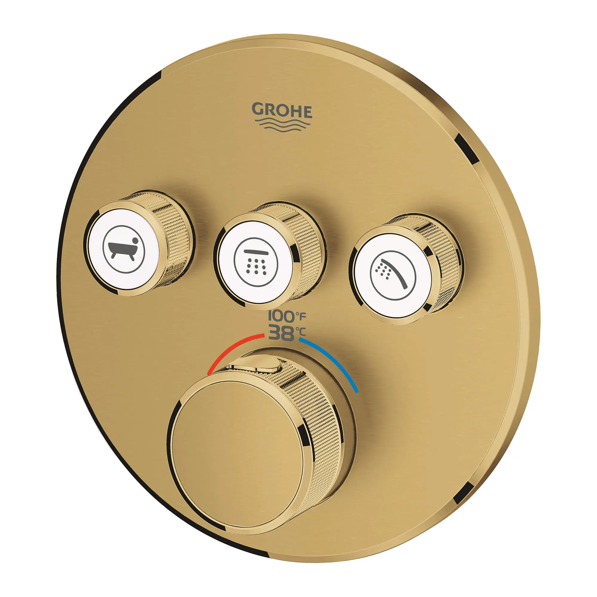 GrohTherm SmartControl Garniture de valve thermostatique à fonction triple avec module de commande