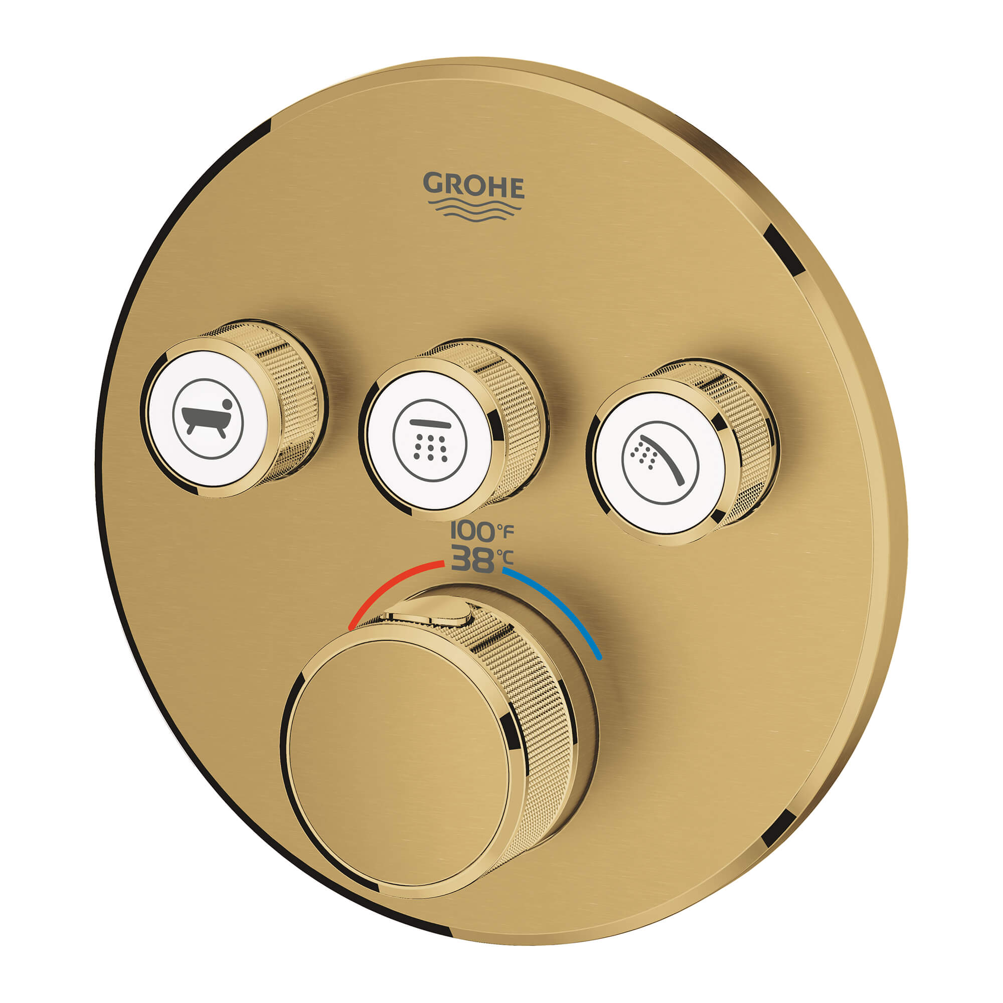 GrohTherm MC SmartControl Garniture de valve thermostatique à fonction triple avec module de commande