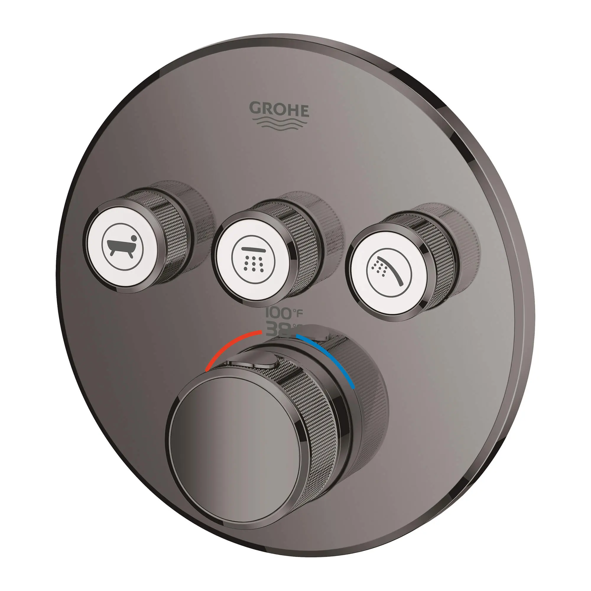 GrohTherm SmartControl Garniture de valve thermostatique à fonction triple avec module de commande