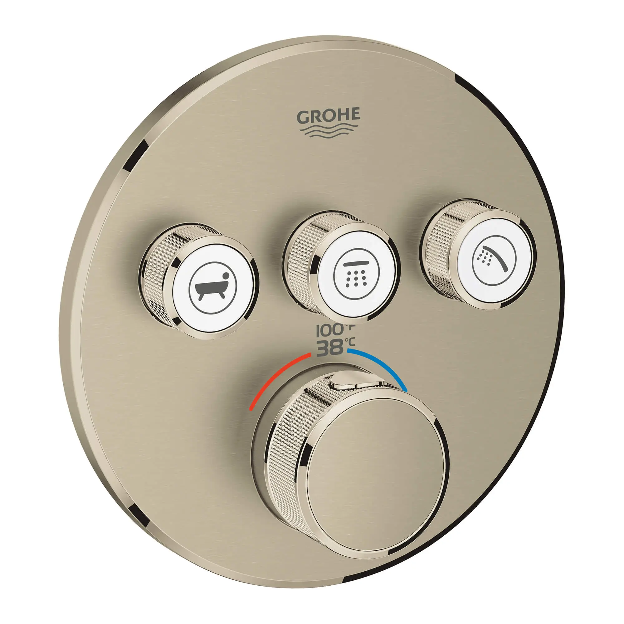 GrohTherm SmartControl Garniture de valve thermostatique à fonction triple avec module de commande