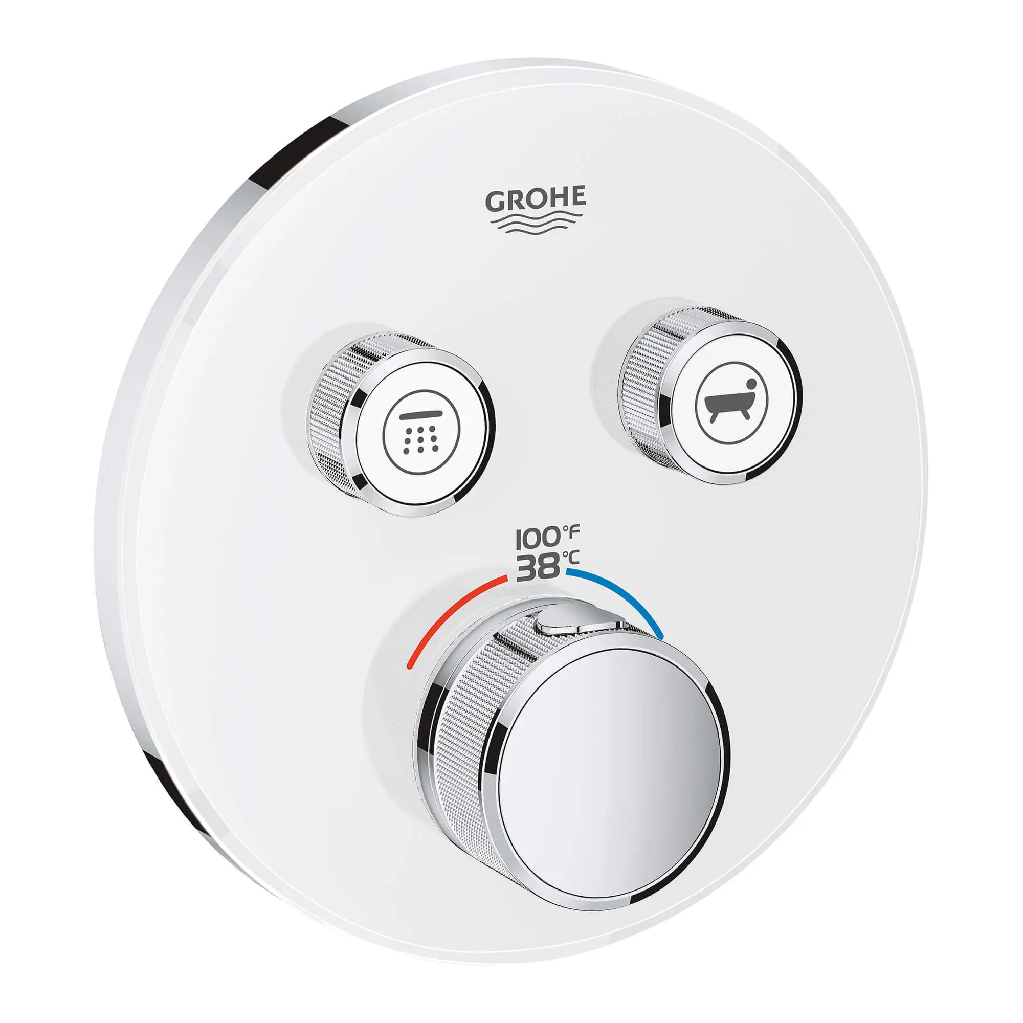 GrohTherm SmartControl Garniture de valve thermostatique à fonction double avec module de commande