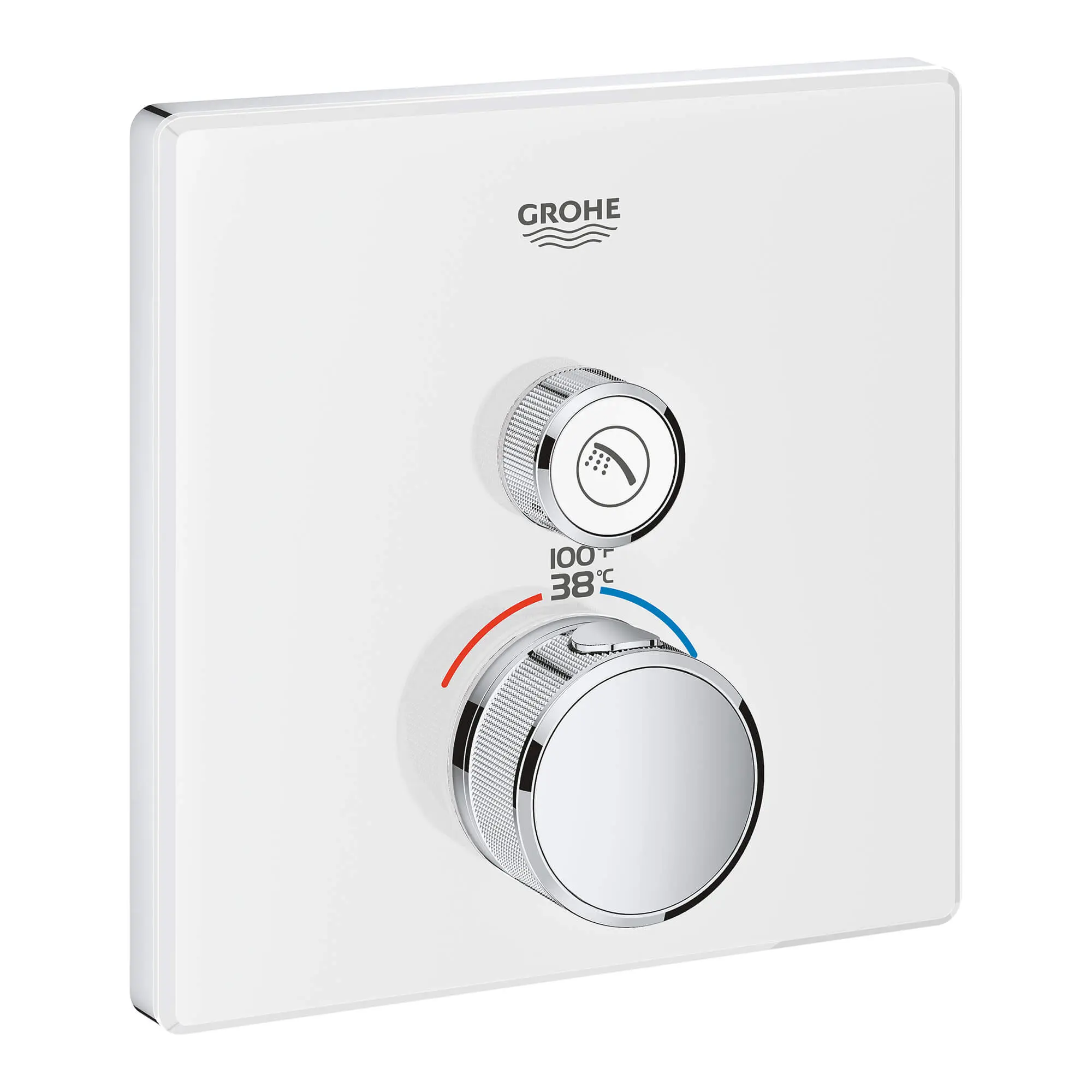 GrohTherm SmartControl Garniture de valve thermostatique à fonction simple avec module de commande