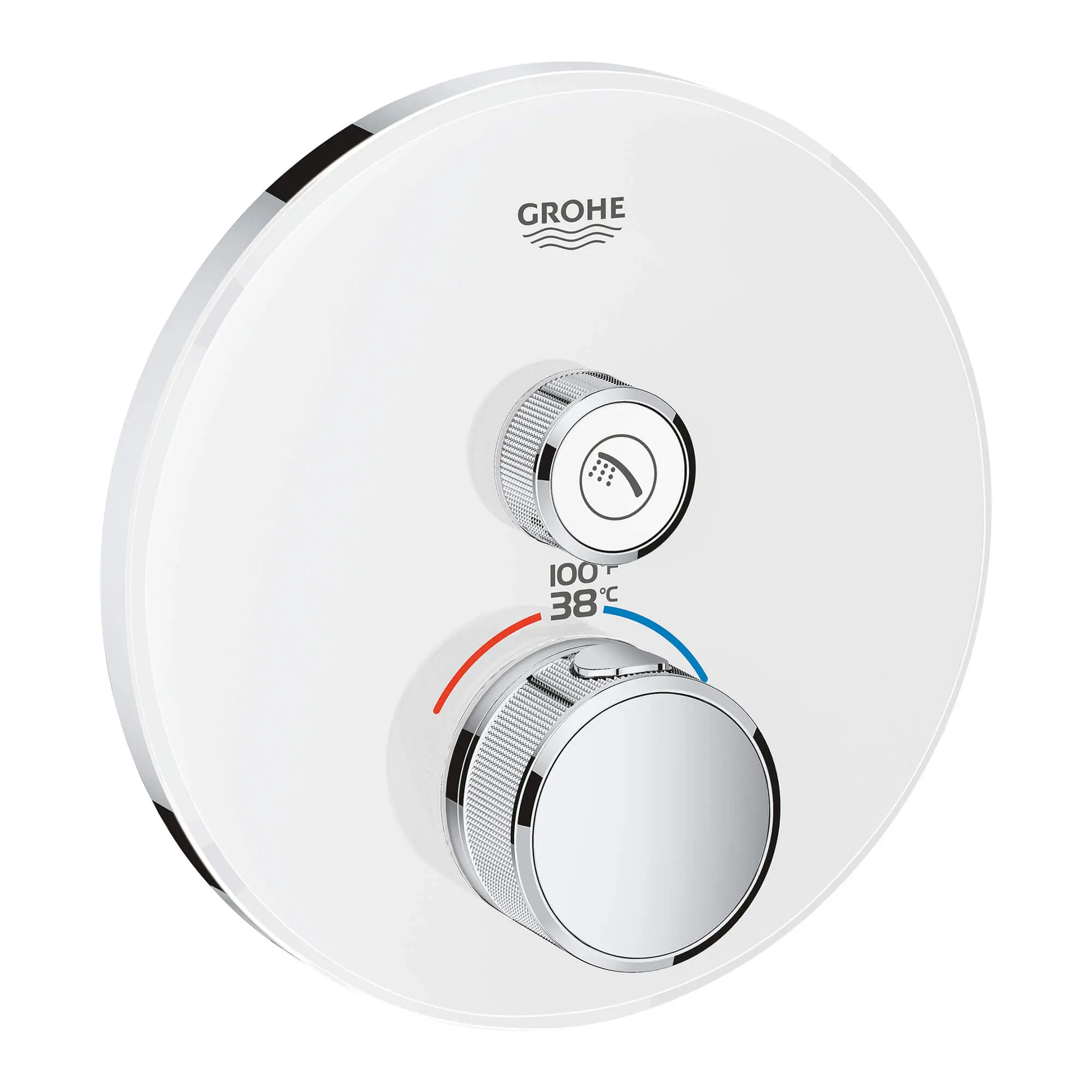 GrohTherm SmartControl Garniture de valve thermostatique à fonction simple avec module de commande