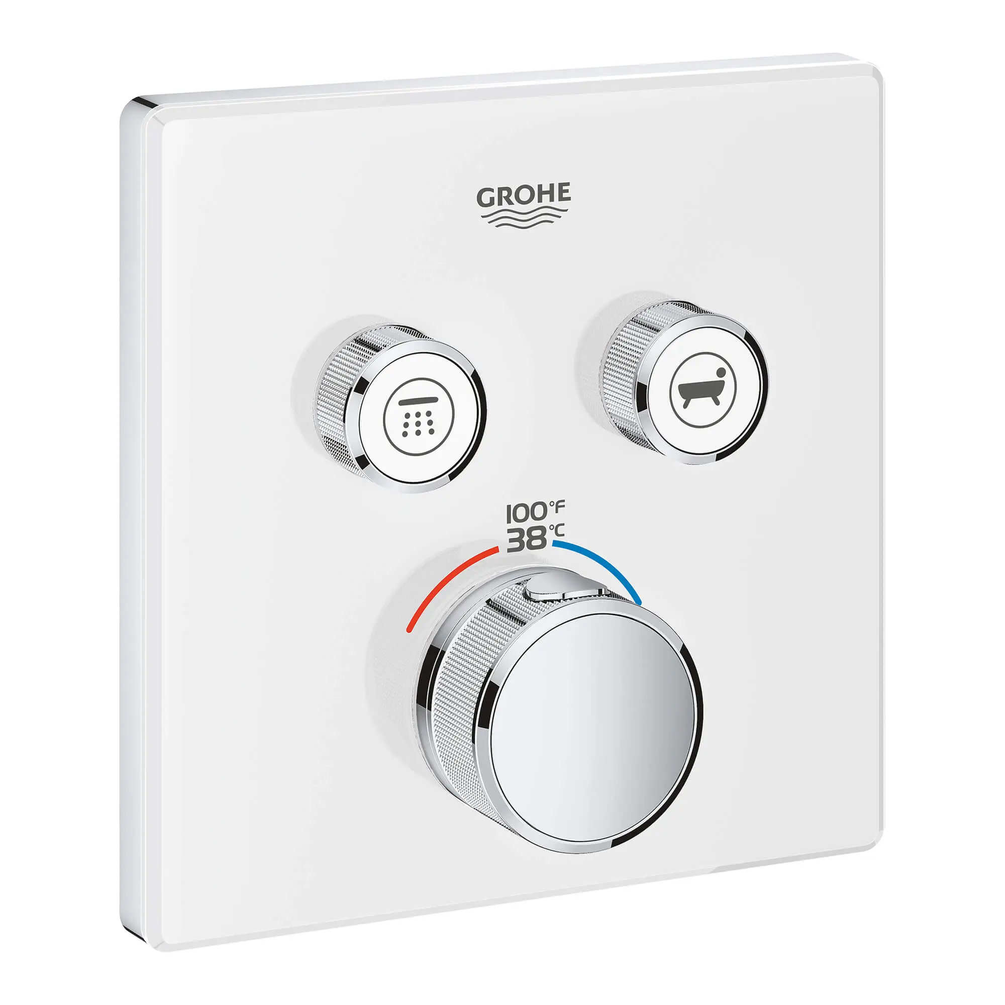 GrohTherm SmartControl Garniture de valve thermostatique à fonction double avec module de commande