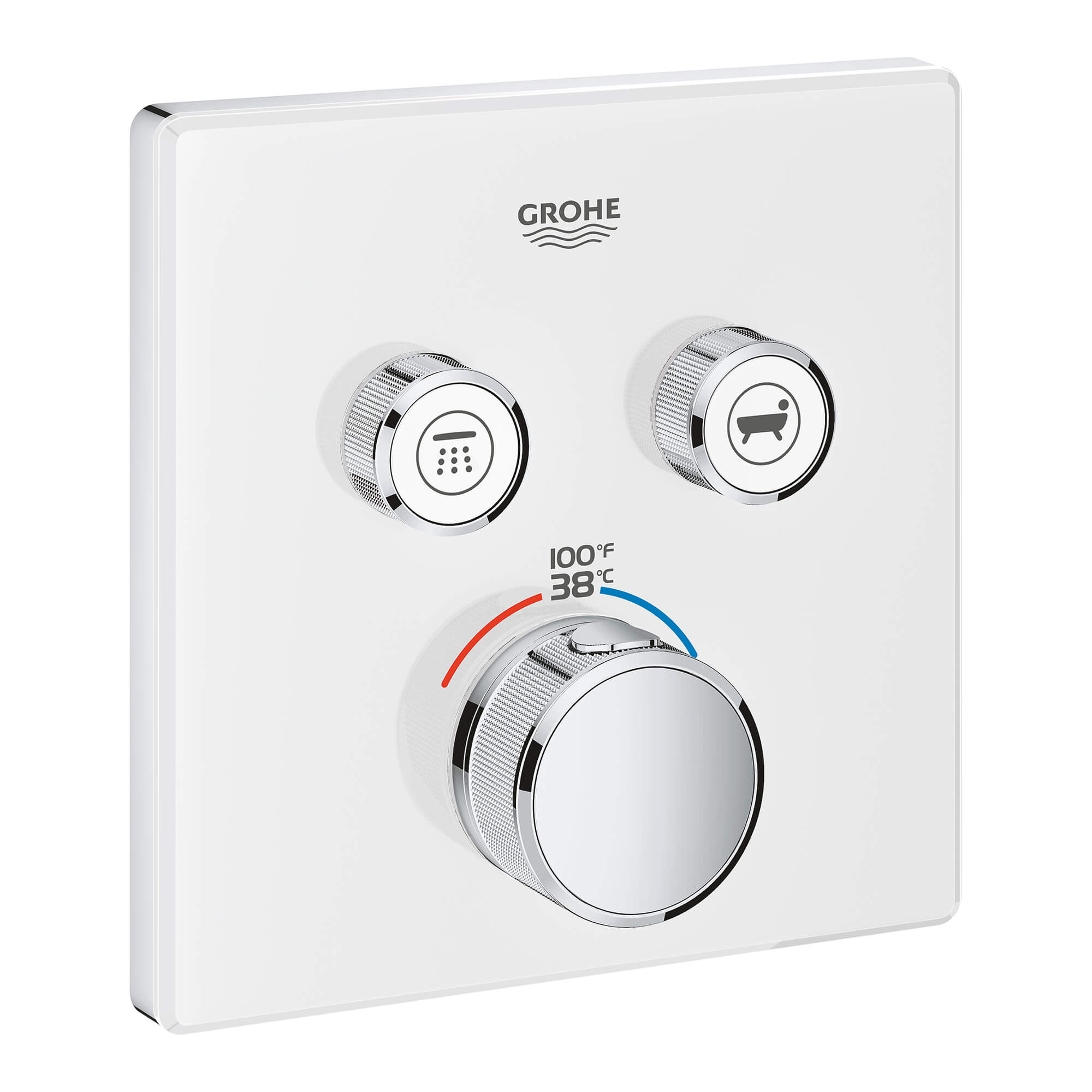 GrohTherm MC SmartControl Garniture de valve thermostatique à fonction double avec module de commande