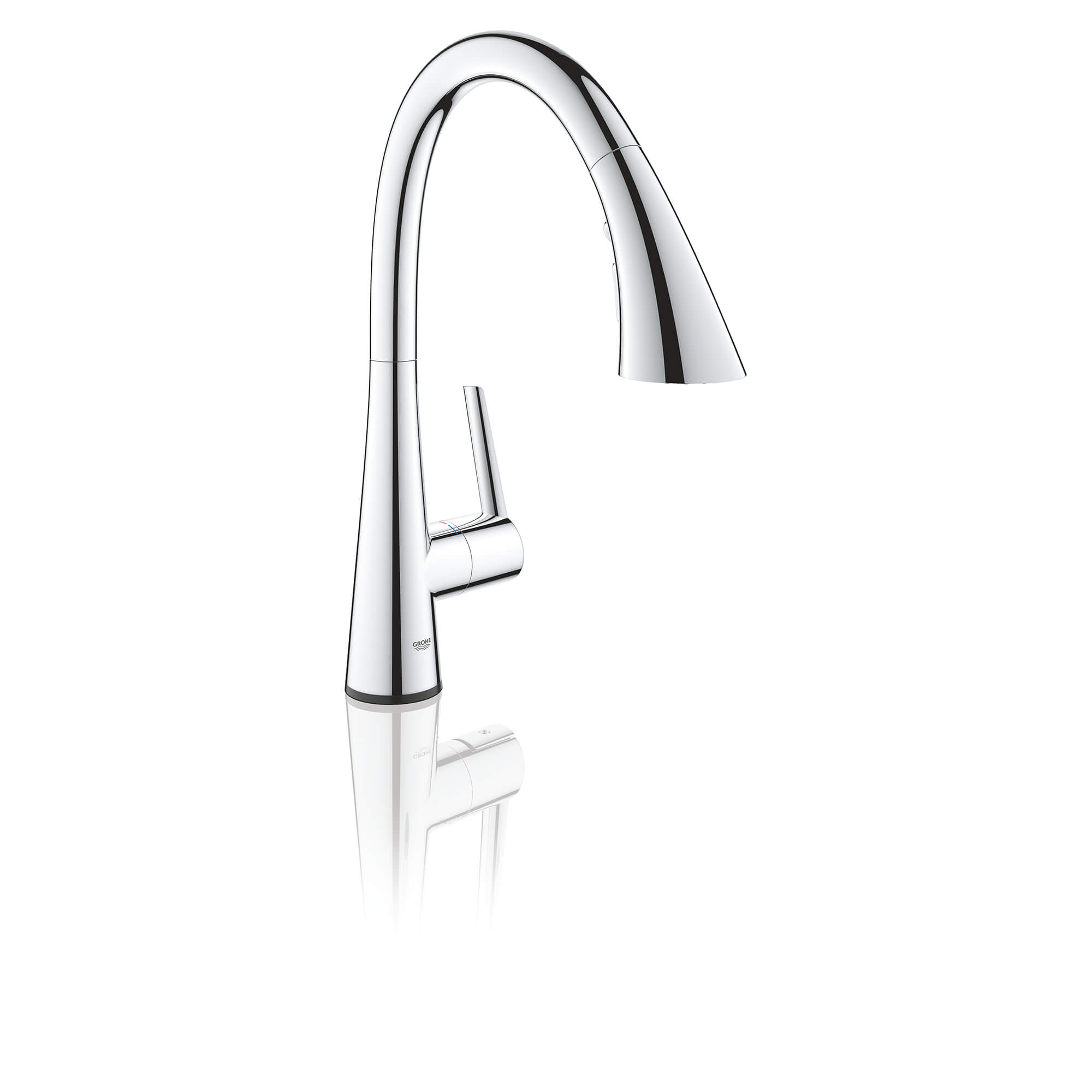 GROHE Zedra Single-Handle Pull Down Kitchen Faucet Triple Spray 1.75 GPM (6.6 L/min) with Touch Technology