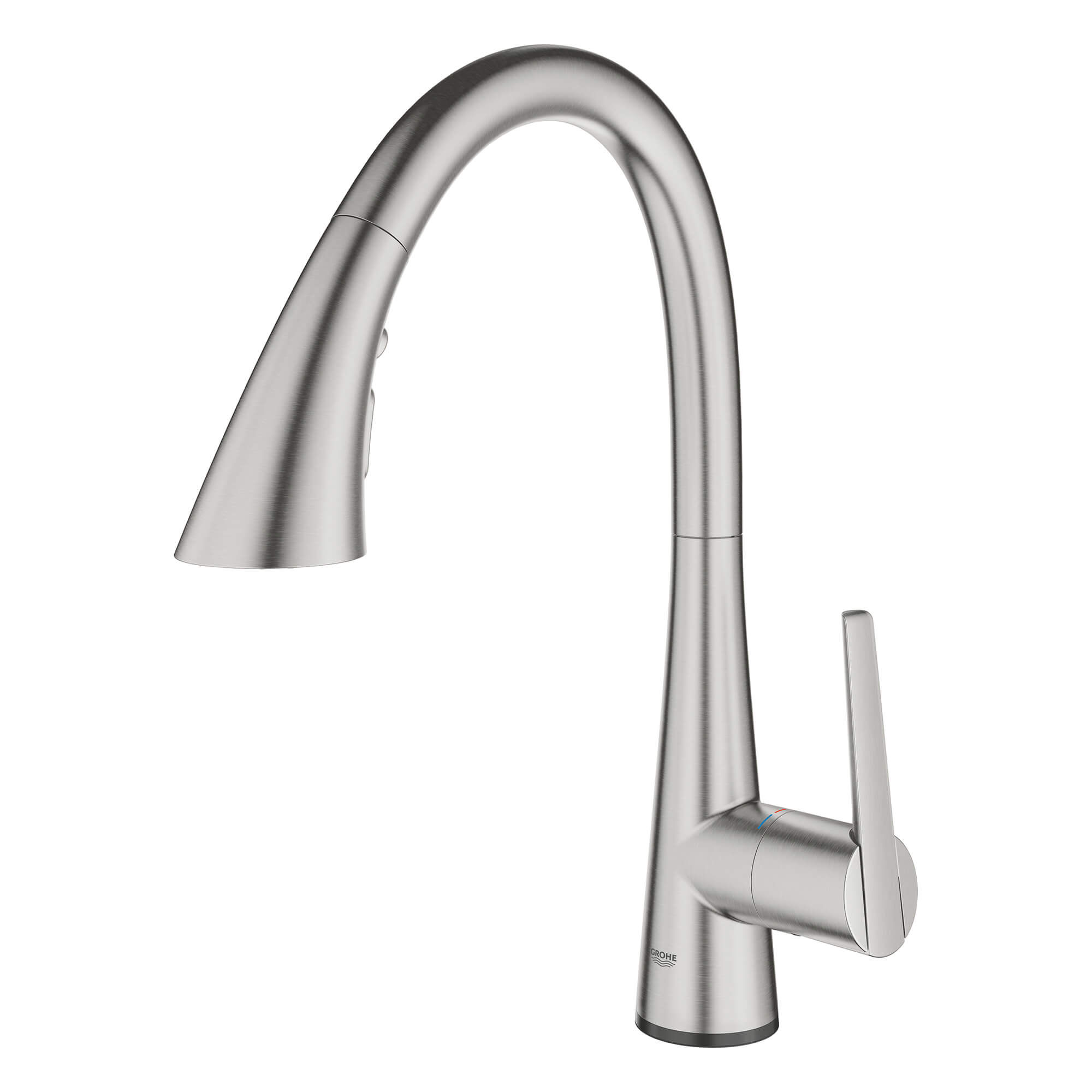 GROHE Zedra Single-Handle Pull Down Kitchen Faucet Triple Spray 1.75 GPM (6.6 L/min) with Touch Technology
