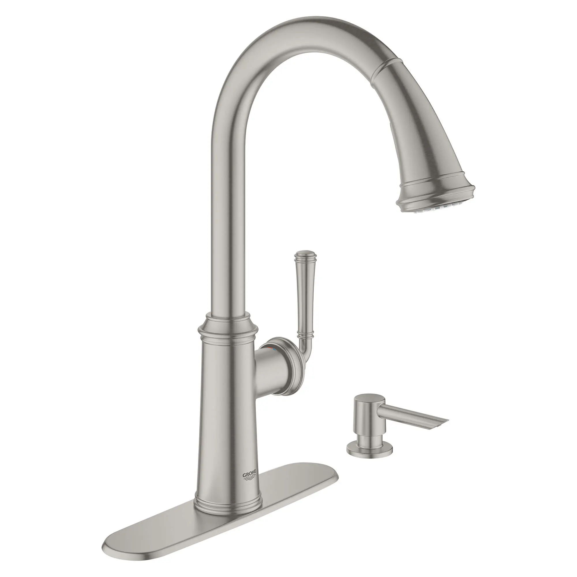 Single-Handle Pull Down Kitchen Faucet Dual Spray 1.75 GPM