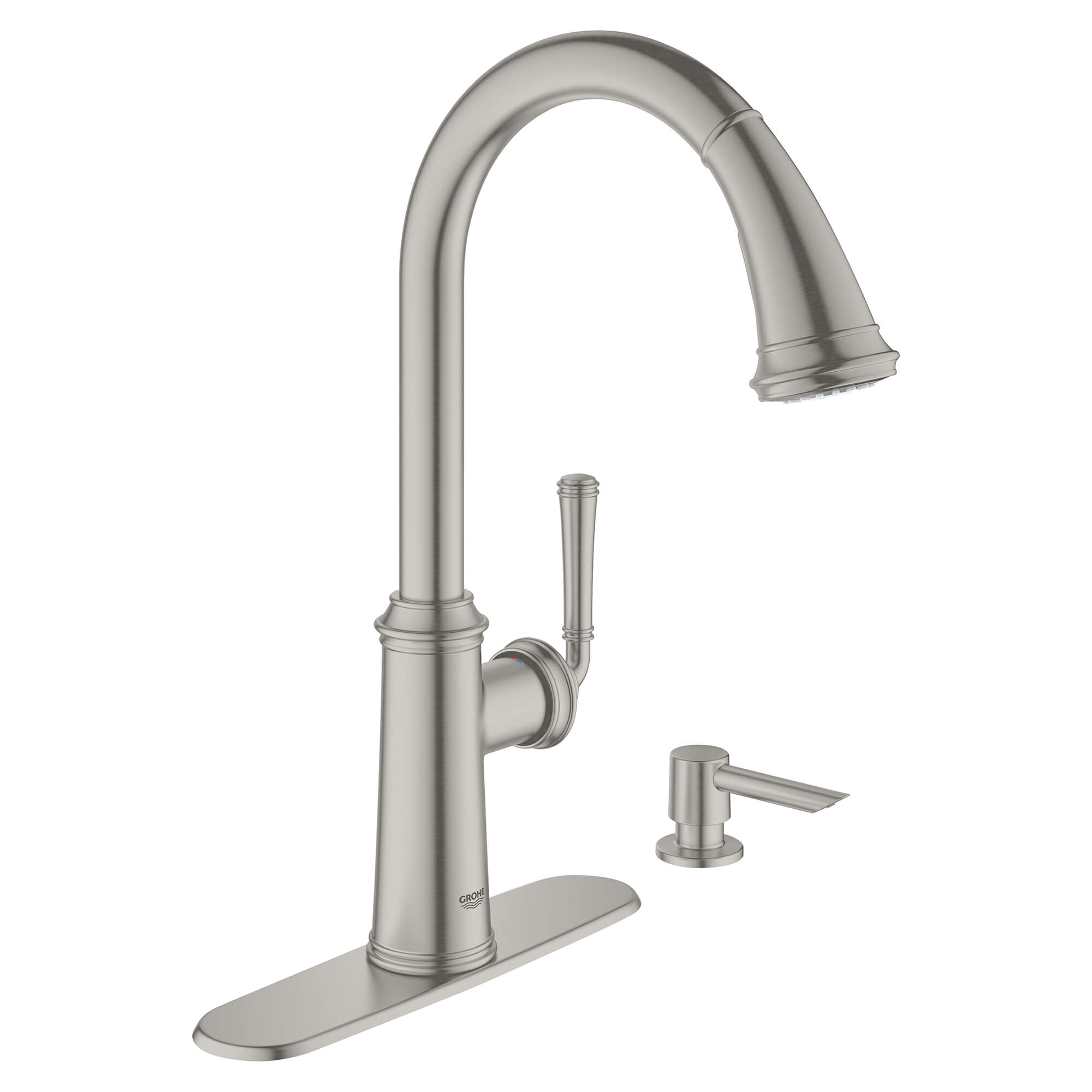 Single-Handle Pull Down Kitchen Faucet Dual Spray 6.6 L/min (1.75 gpm)