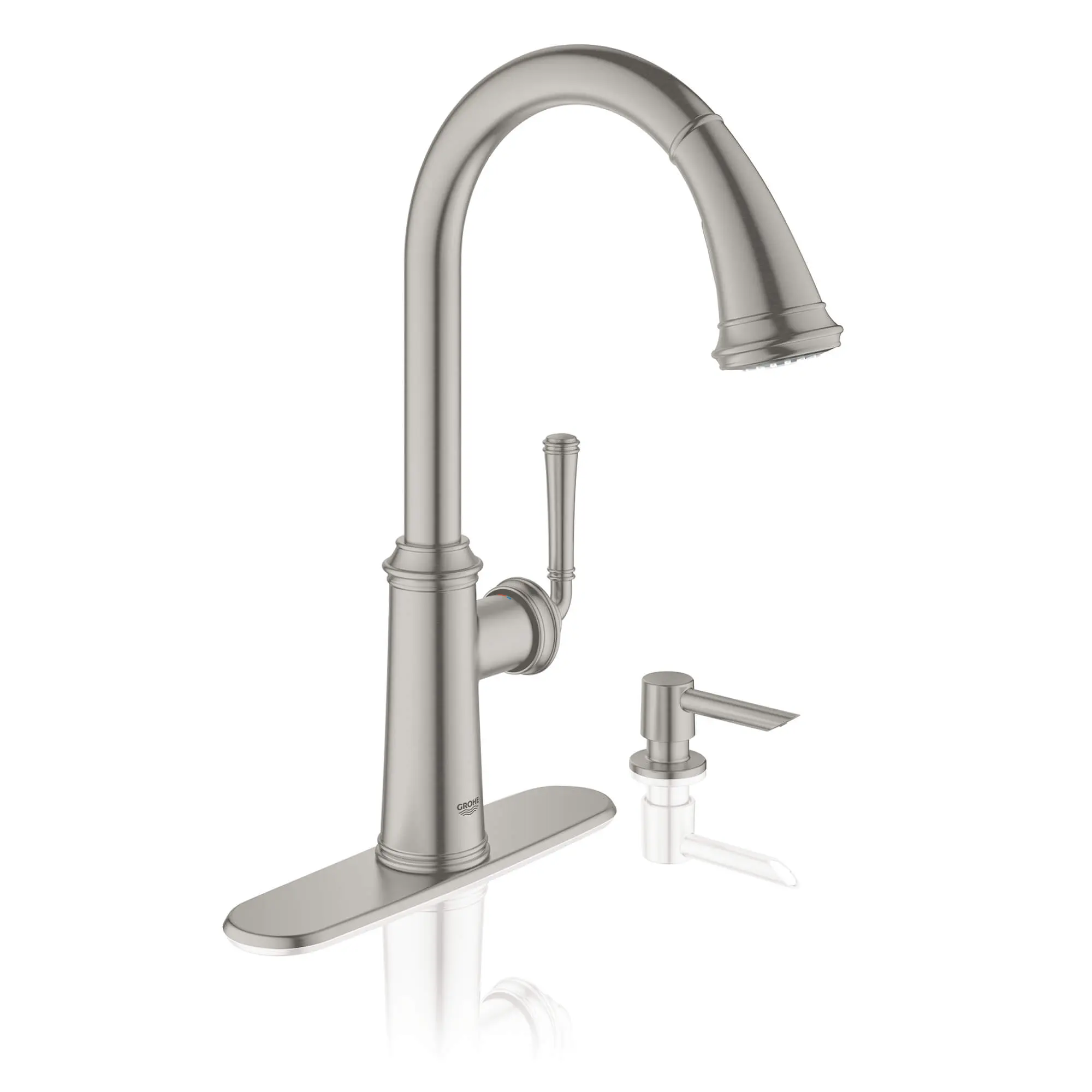 Single-Handle Pull Down Kitchen Faucet Dual Spray 1.75 GPM