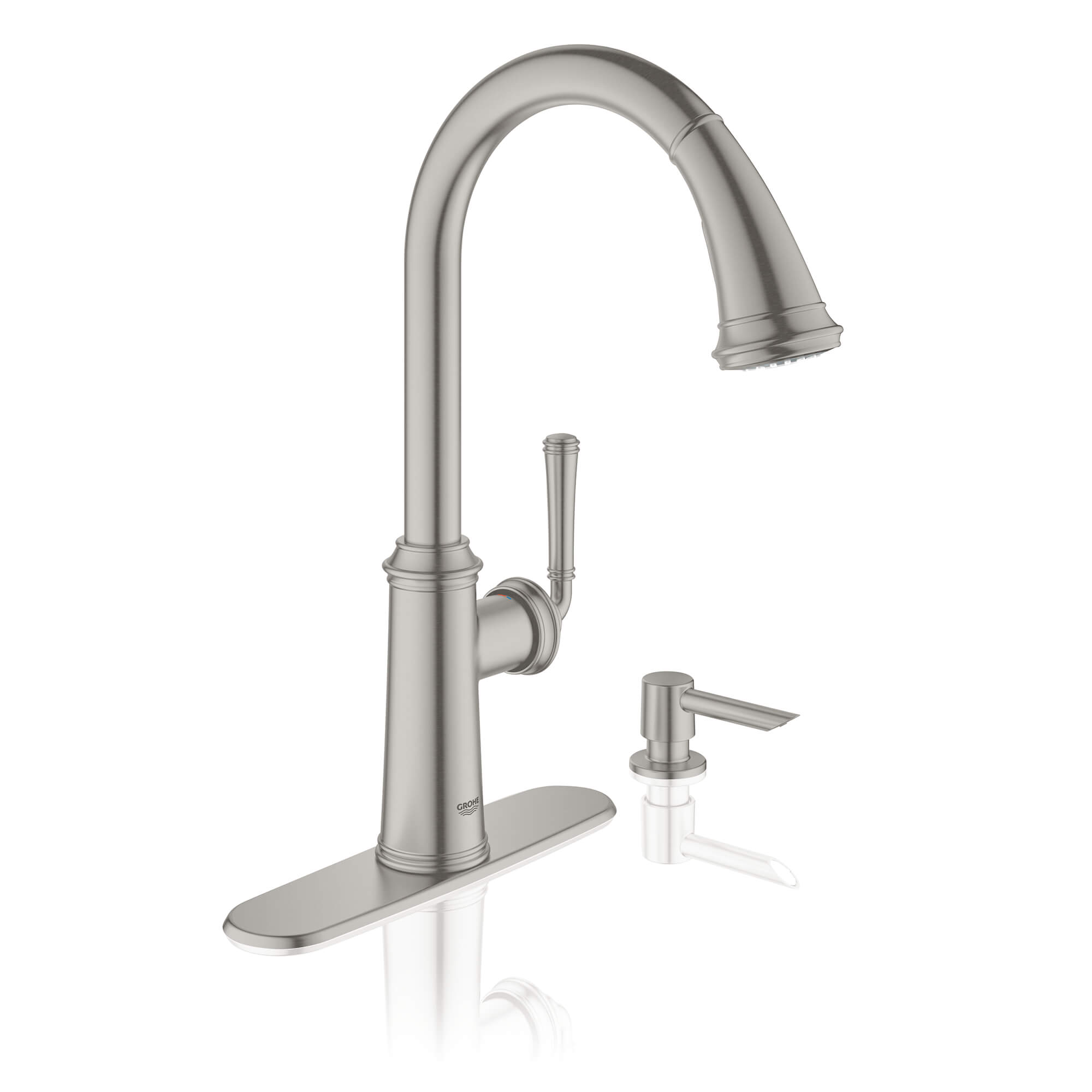 Single-Handle Pull Down Kitchen Faucet Dual Spray 6.6 L/min (1.75 gpm)