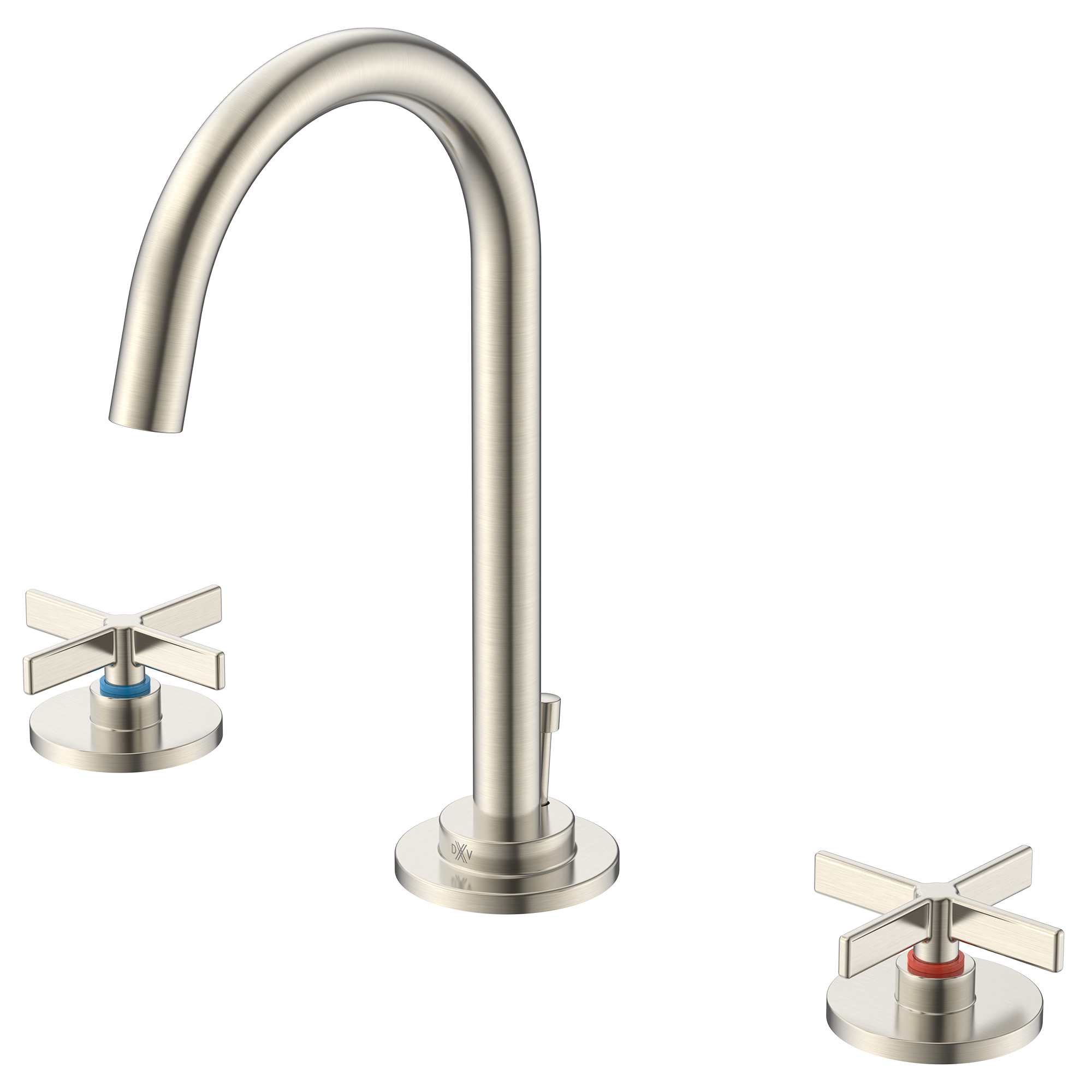 Percy® 2-Handle Widespread Bathroom Faucet with Indicator Markings and Cross Handles