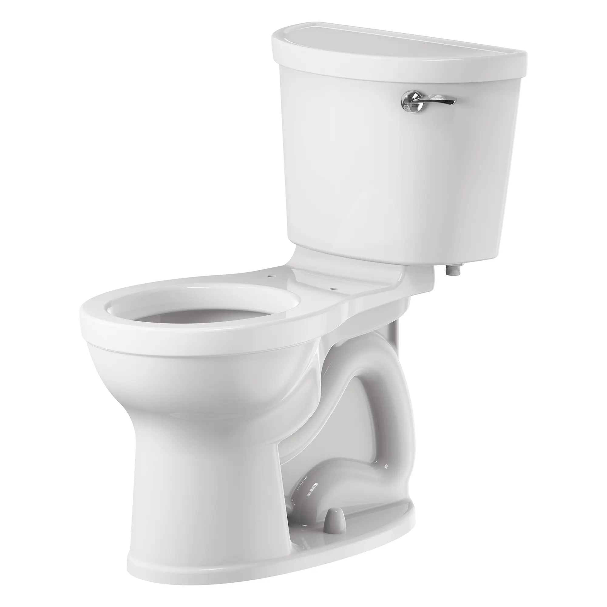 Champion PRO Two-Piece 1.28 gpf/4.8 Lpf Chair Height Round Front Right Hand Trip Lever Toilet less Seat