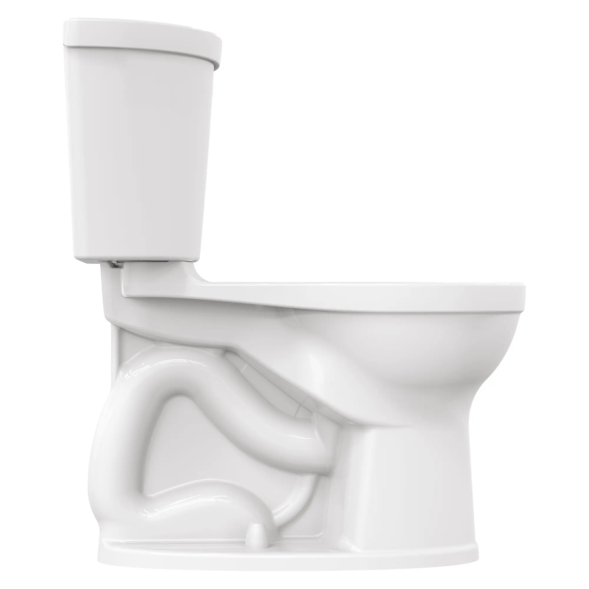 Champion PRO Two-Piece 1.28 gpf/4.8 Lpf Chair Height Round Front Right Hand Trip Lever Toilet less Seat