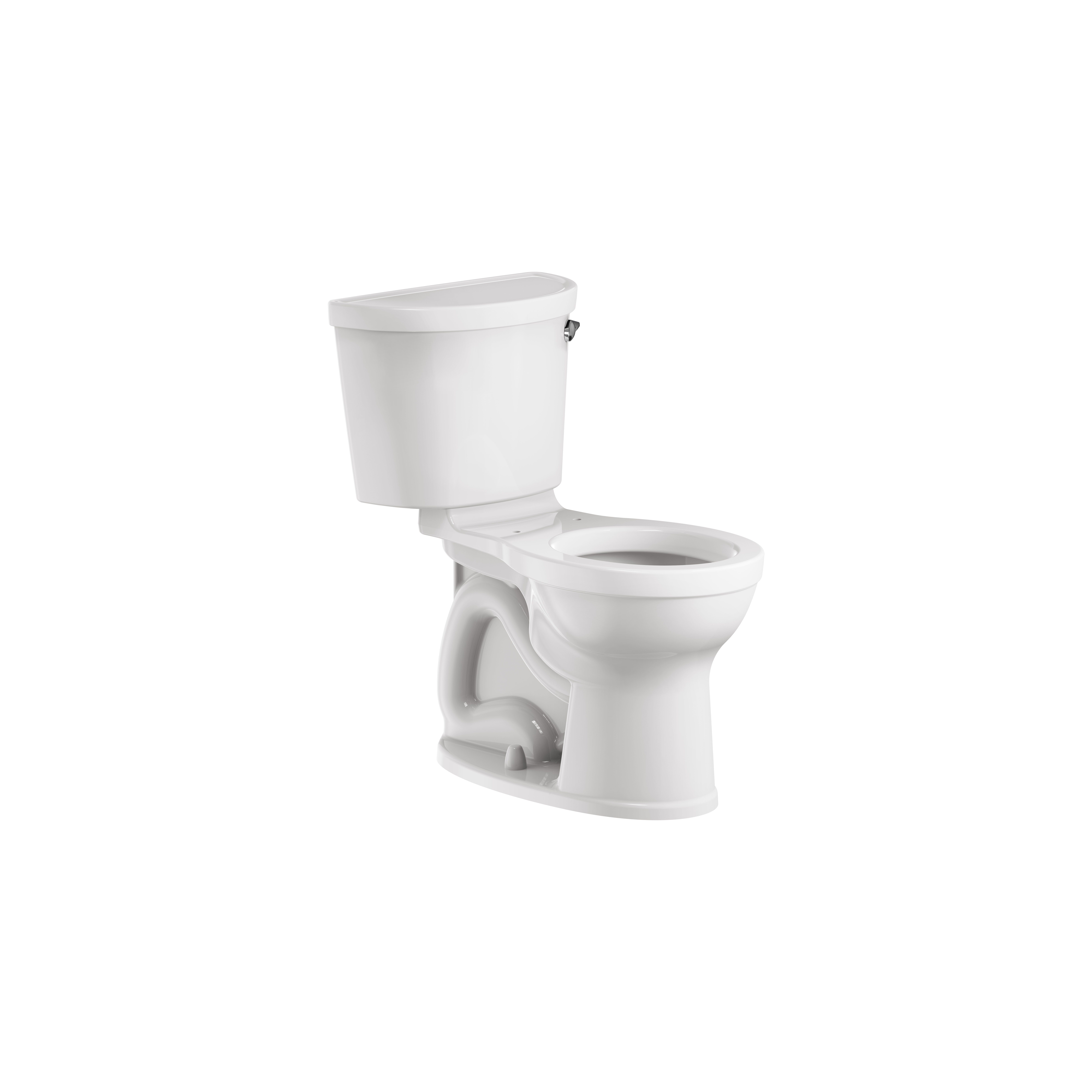 Champion PRO - toilette deux pièces 1,28 gpc/4,8 lpc, à hauteur de chaise, devant rond, levier de déclenchement à droite, sans siège 