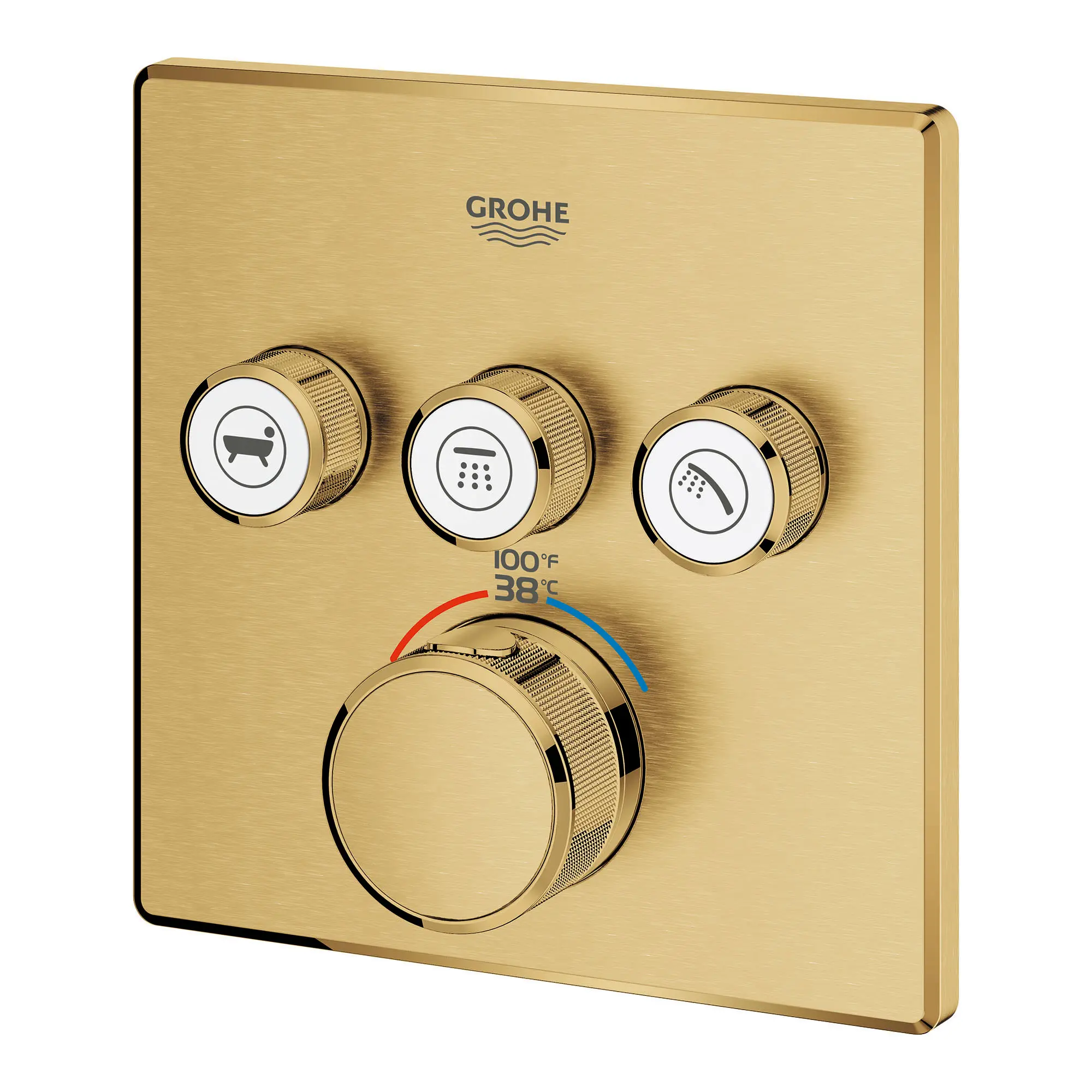 GrohTherm SmartControl Garniture de valve thermostatique à fonction triple