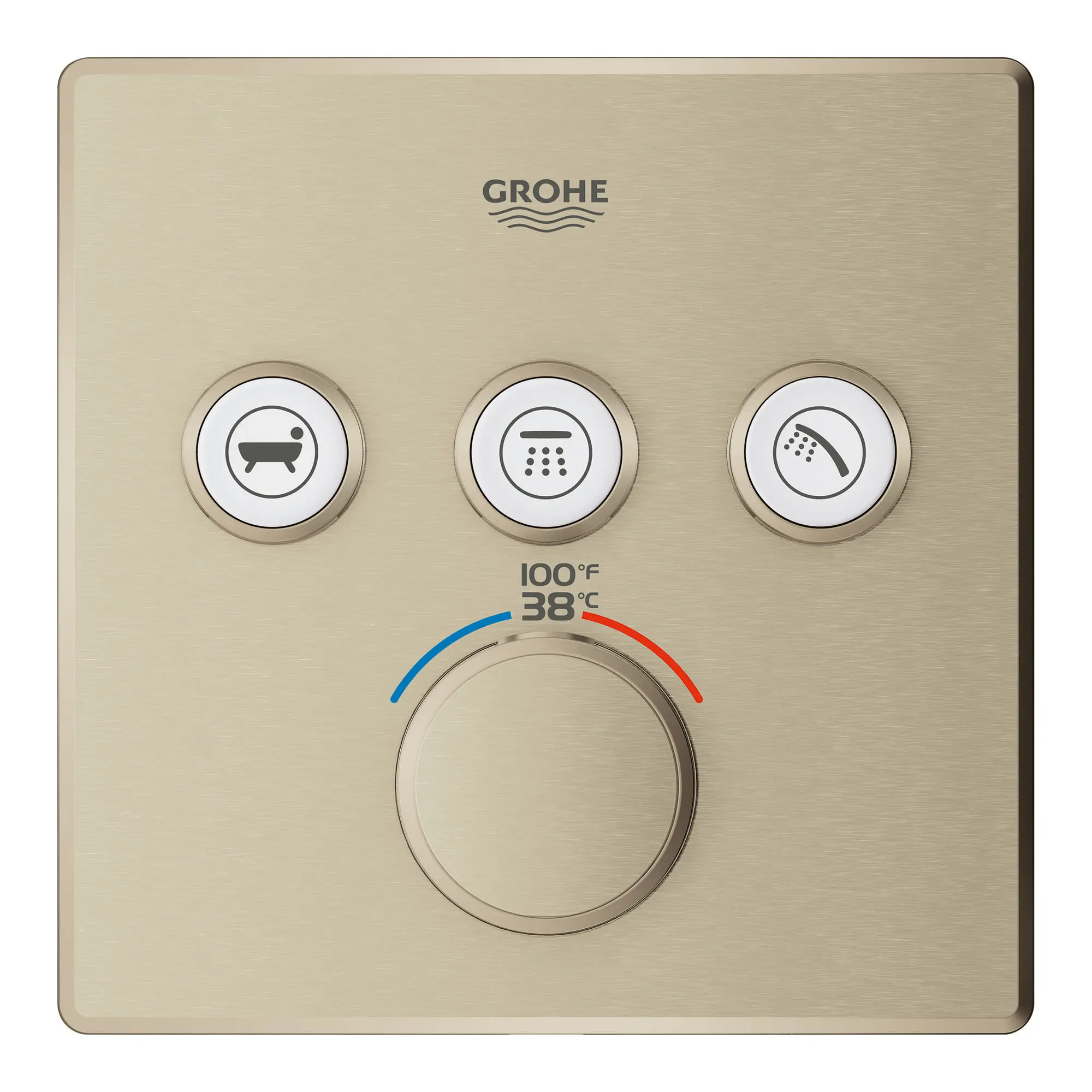 GrohTherm SmartControl Garniture de valve thermostatique à fonction triple