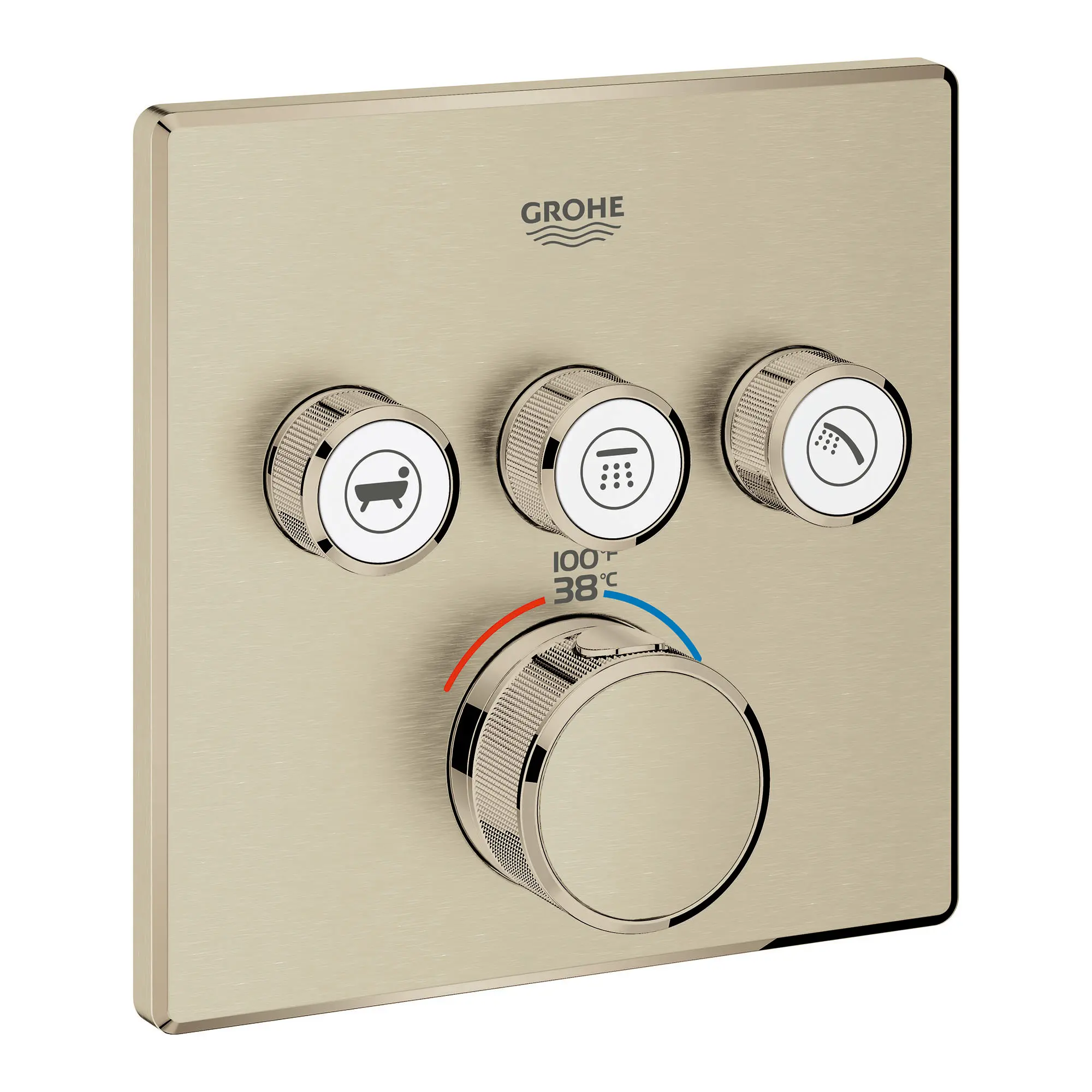 GrohTherm SmartControl Garniture de valve thermostatique à fonction triple