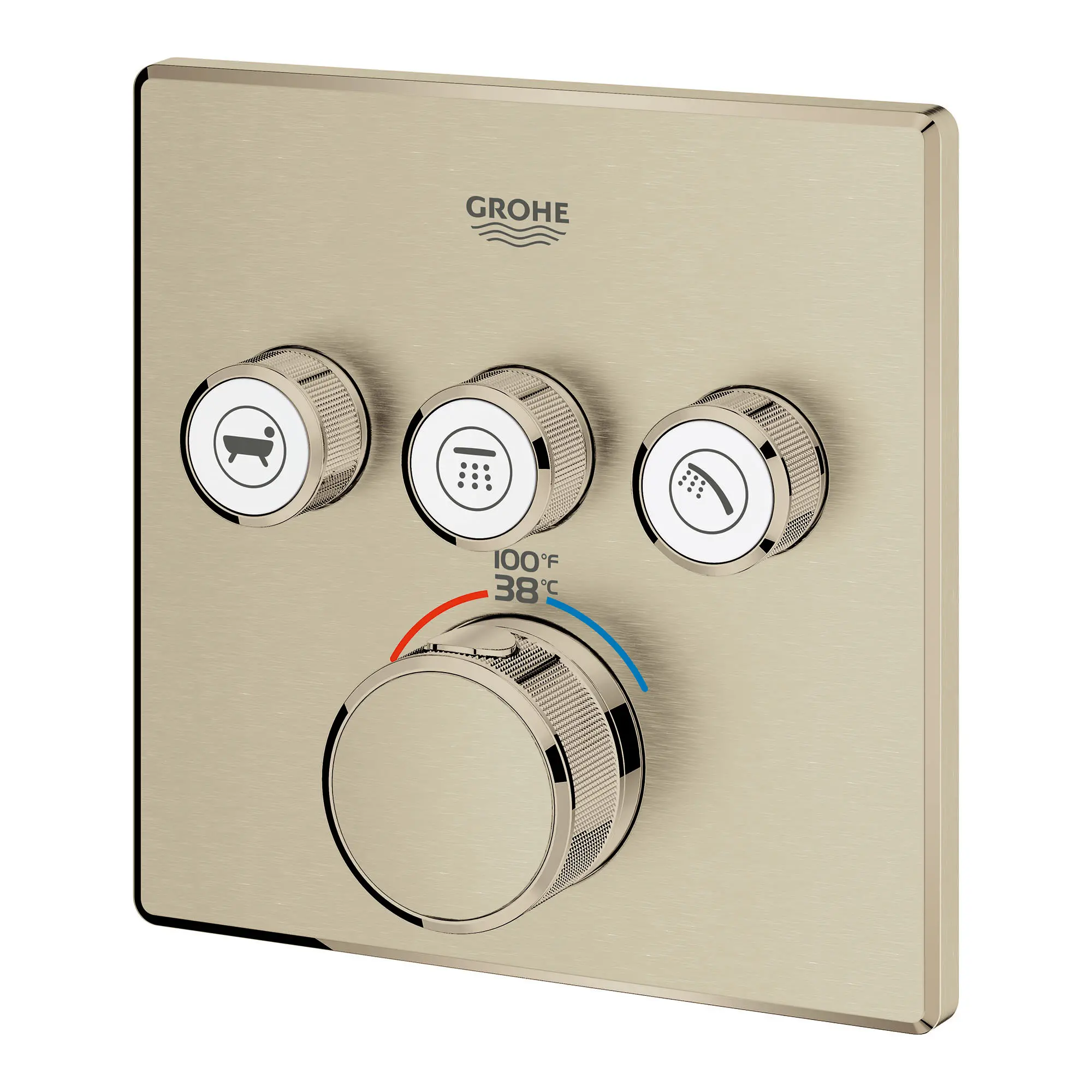 GrohTherm SmartControl Garniture de valve thermostatique à fonction triple