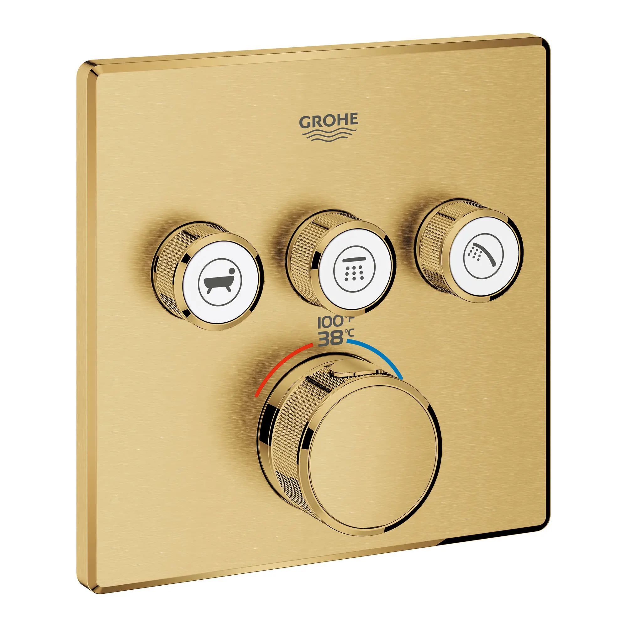 GrohTherm SmartControl Garniture de valve thermostatique à fonction triple