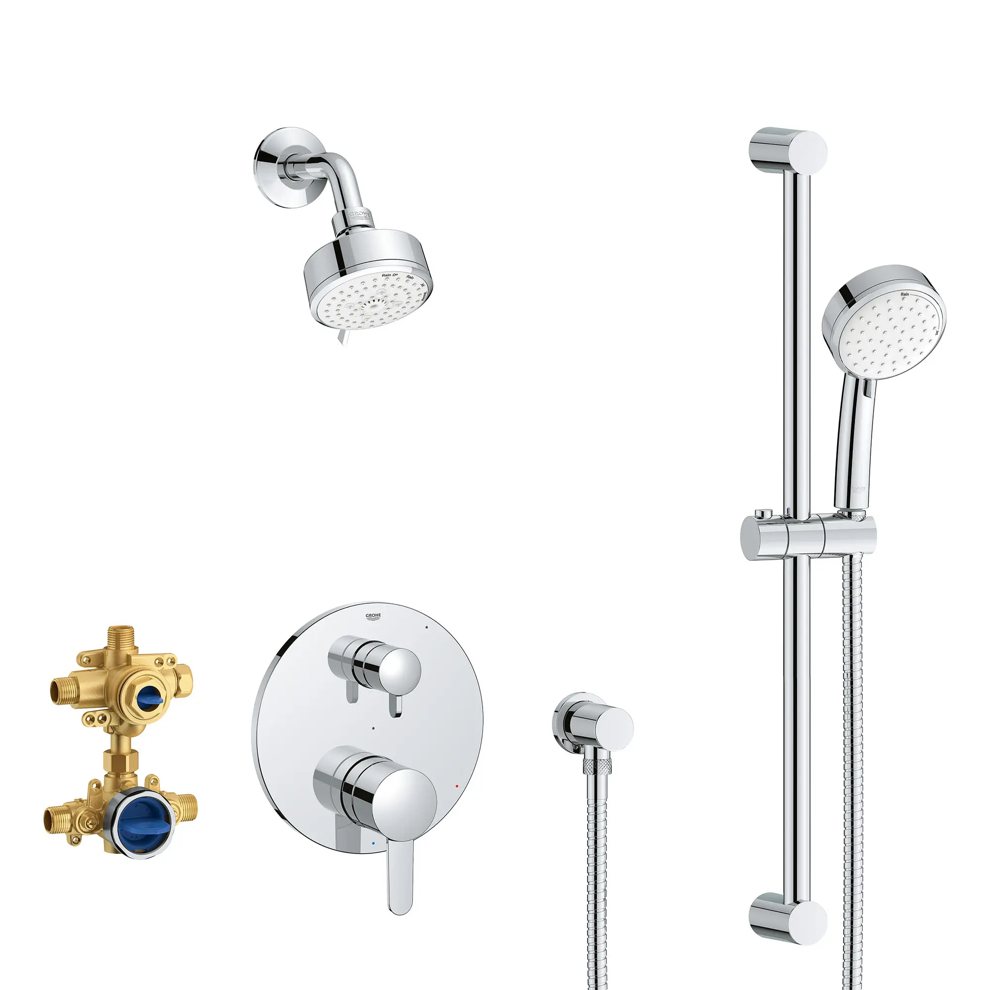 Cosmopolitan 2-Handle Pressure Balance Shower Bundle