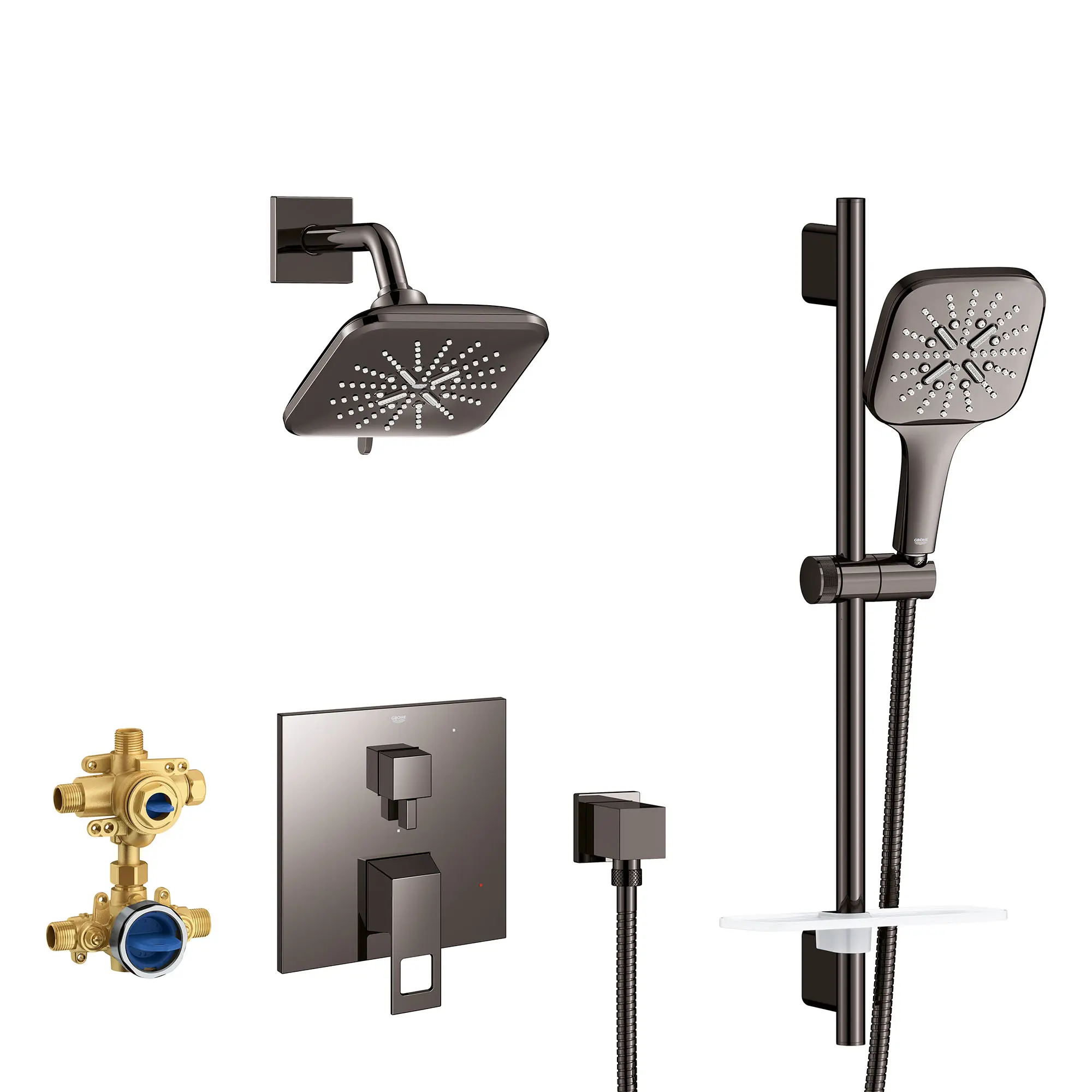 EUROCUBE PRESSURE BALANCE SHOWER SET