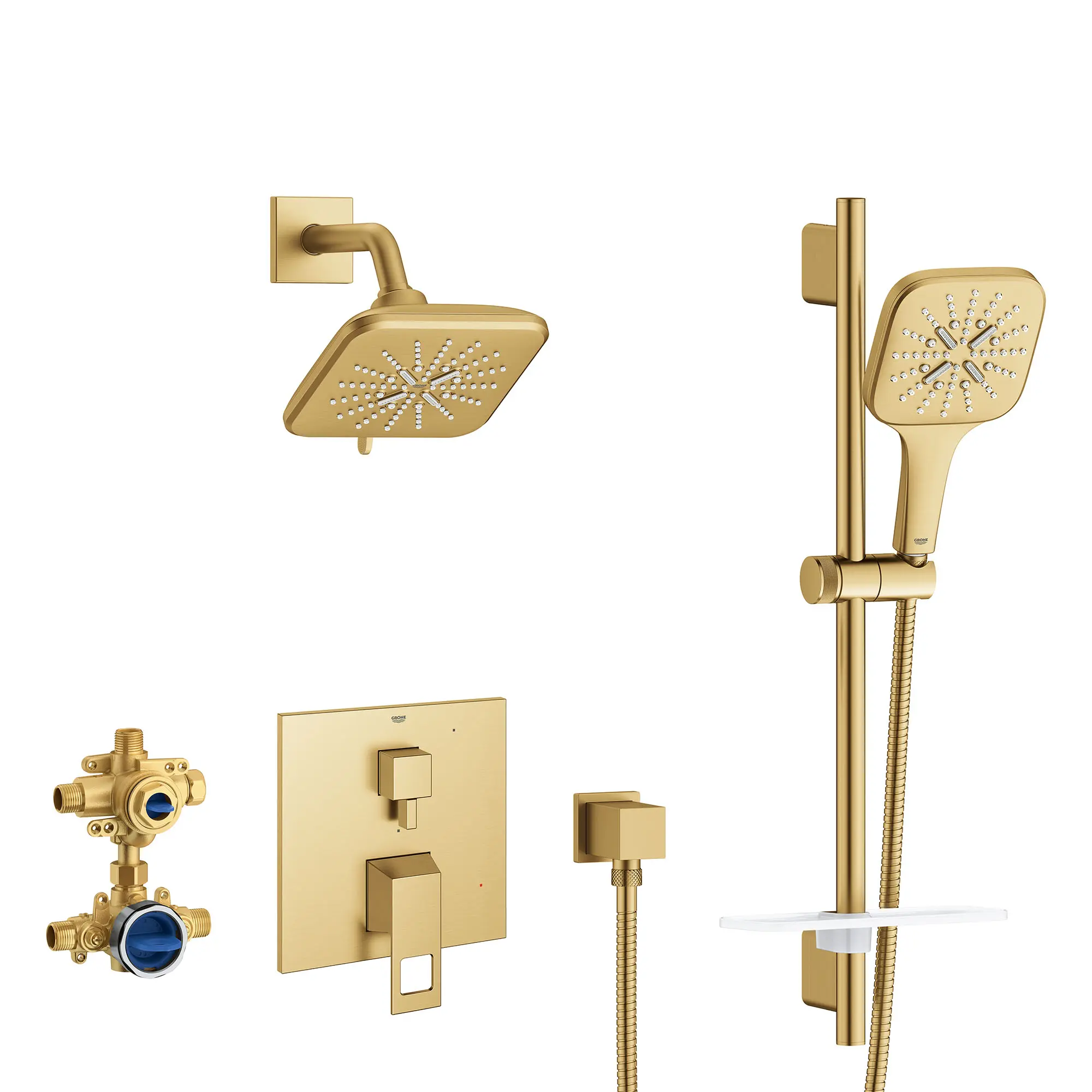 EUROCUBE PRESSURE BALANCE SHOWER SET