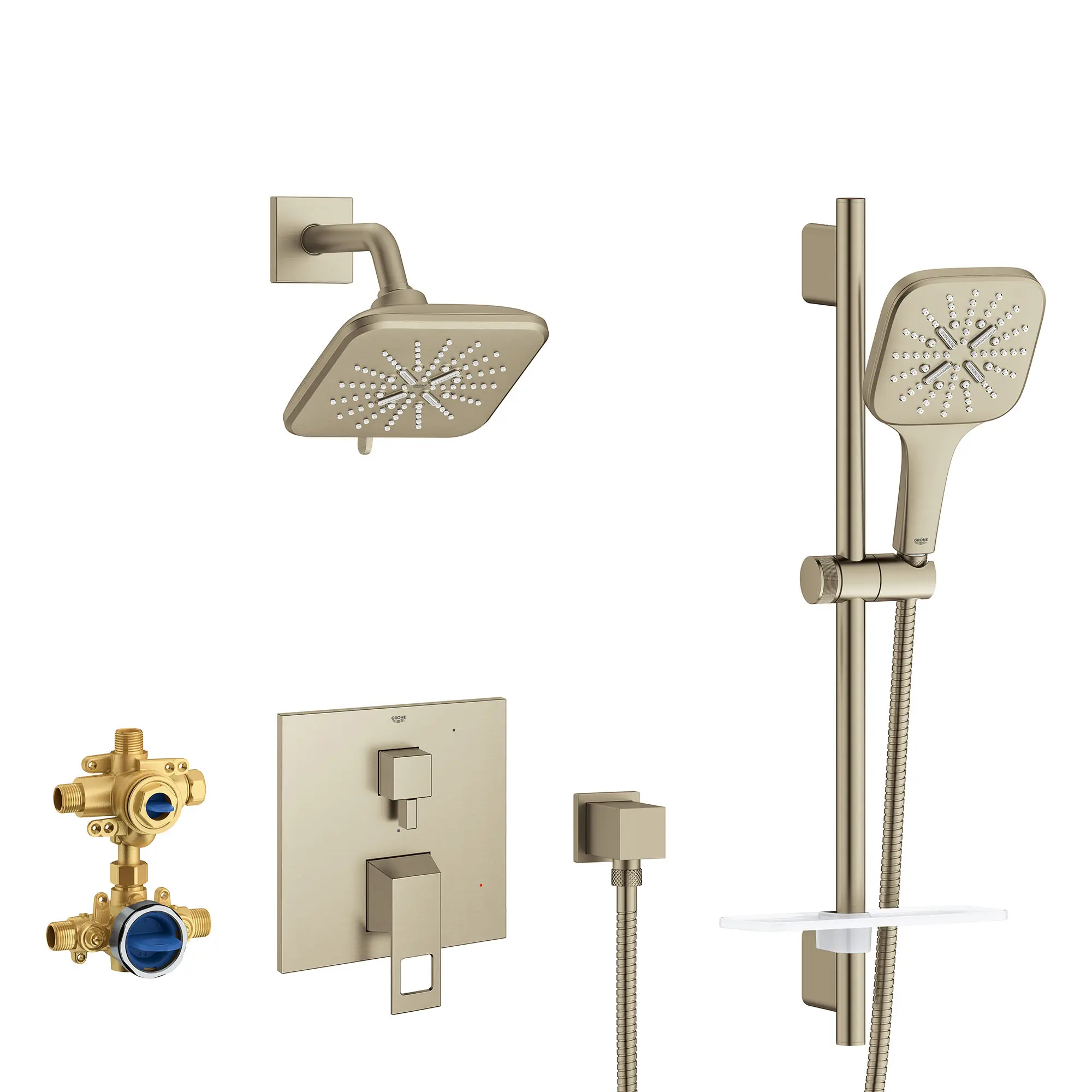 EUROCUBE PRESSURE BALANCE SHOWER SET