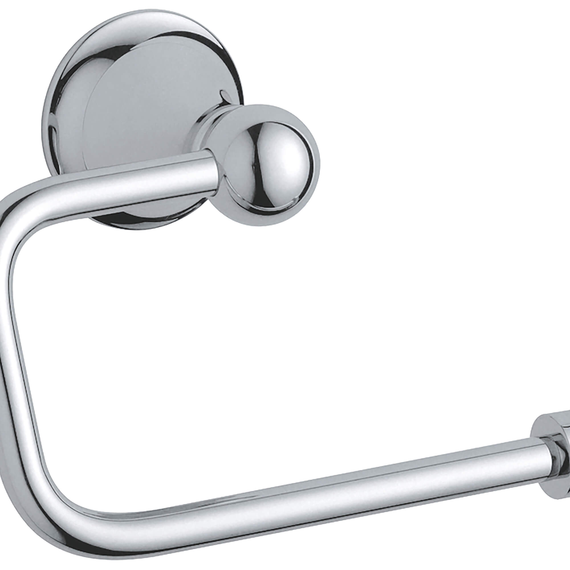 Grohe 40235000 Kensington Toilet Paper Holder, Single Post