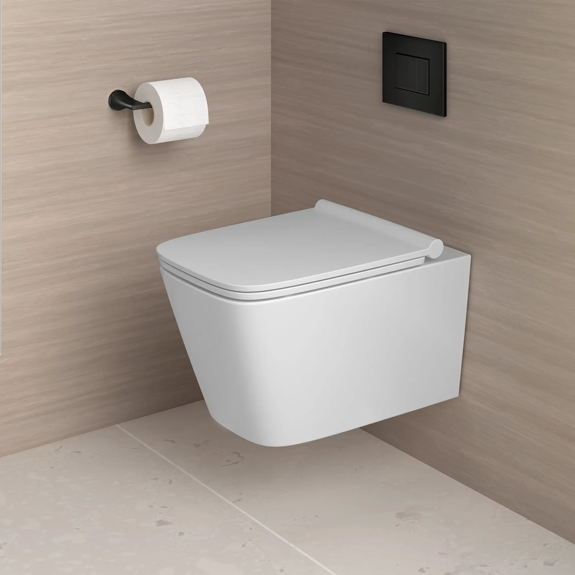 DXV Modulus Wall Hung Elongated Toilet Bowl with Seat