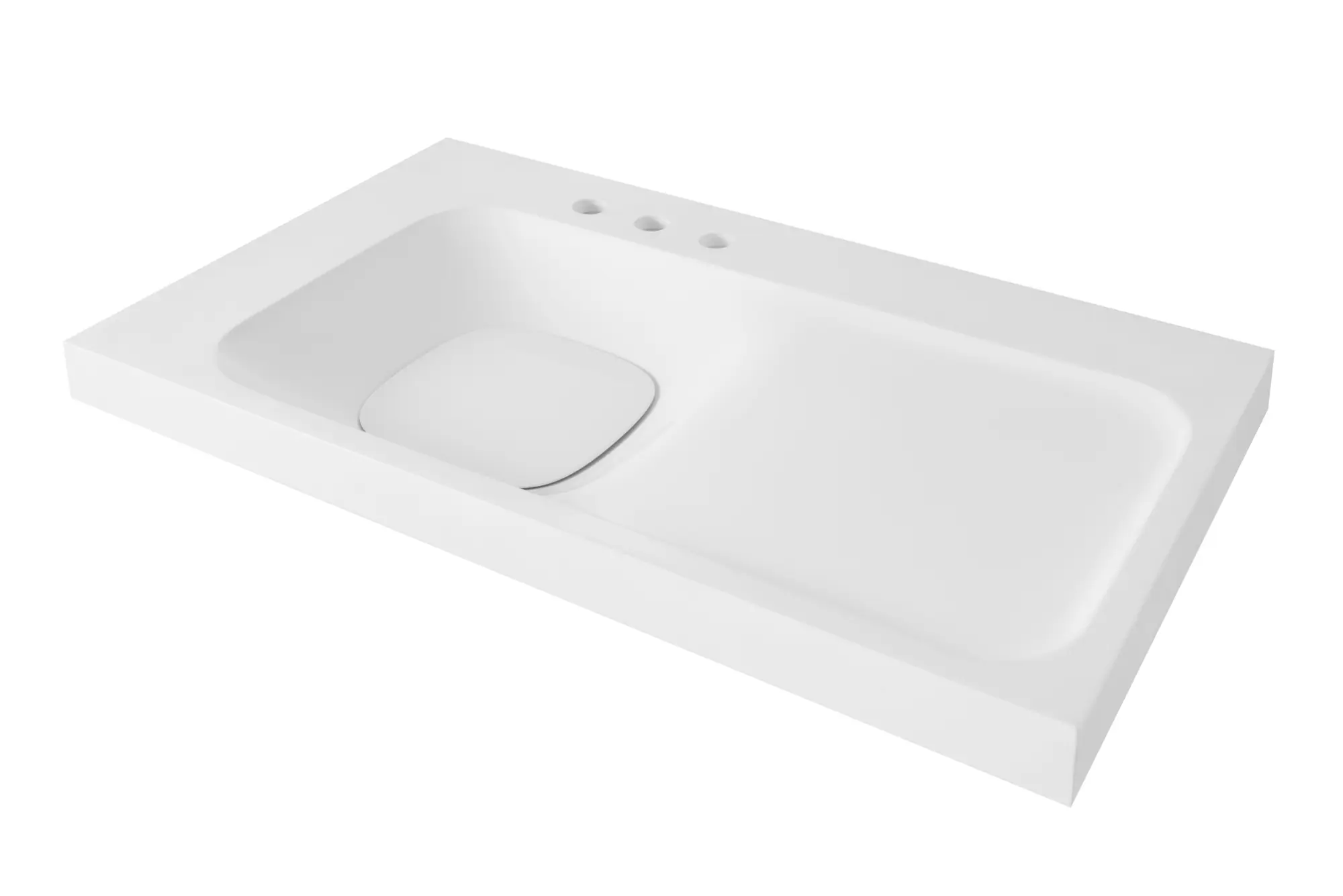 Lavabo de 36 po DXV Modulus - trois trous, G (sur la gauche)