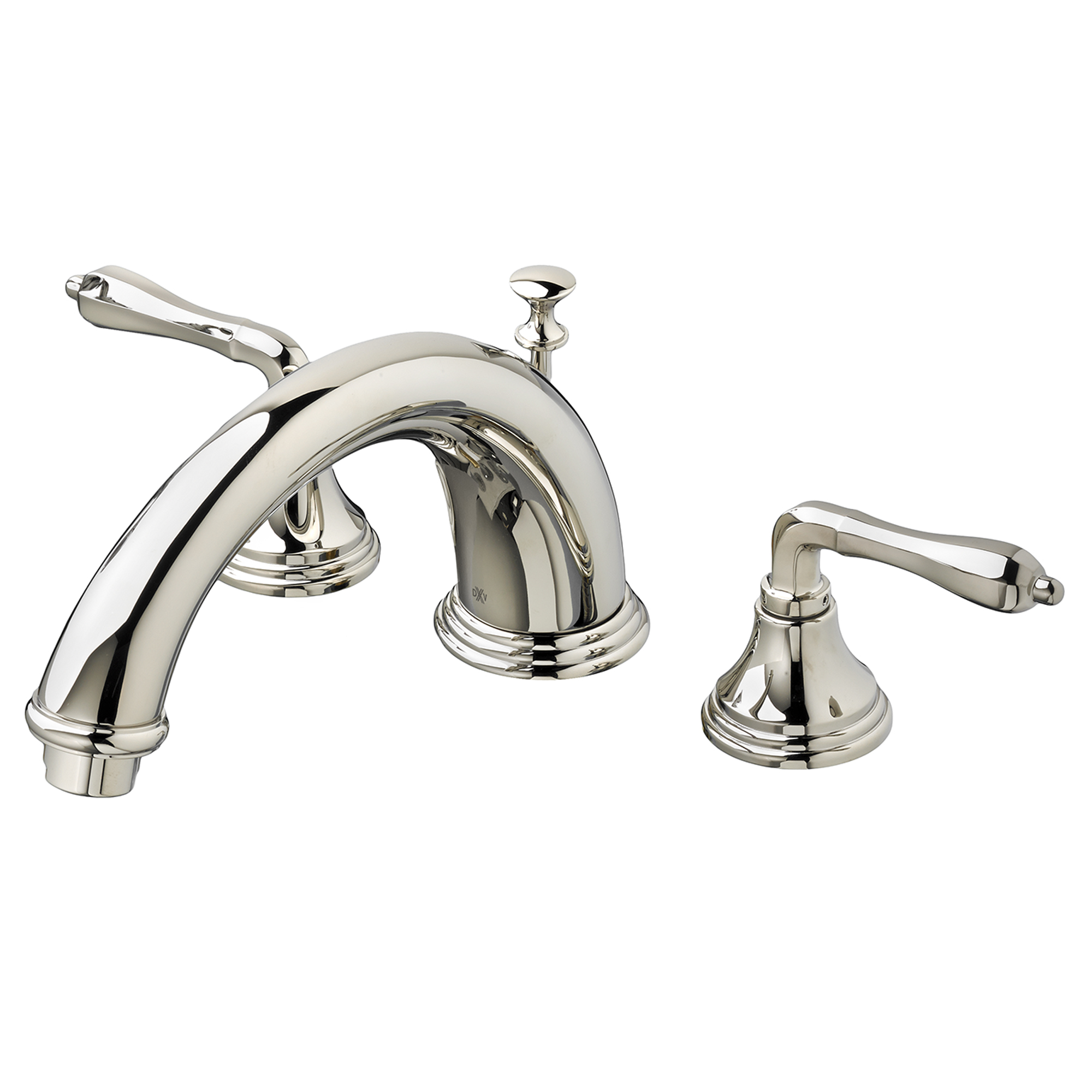 Ashbee 2-Handle Deck Mount Bathtub Faucet with Hand Shower and Lever Handles