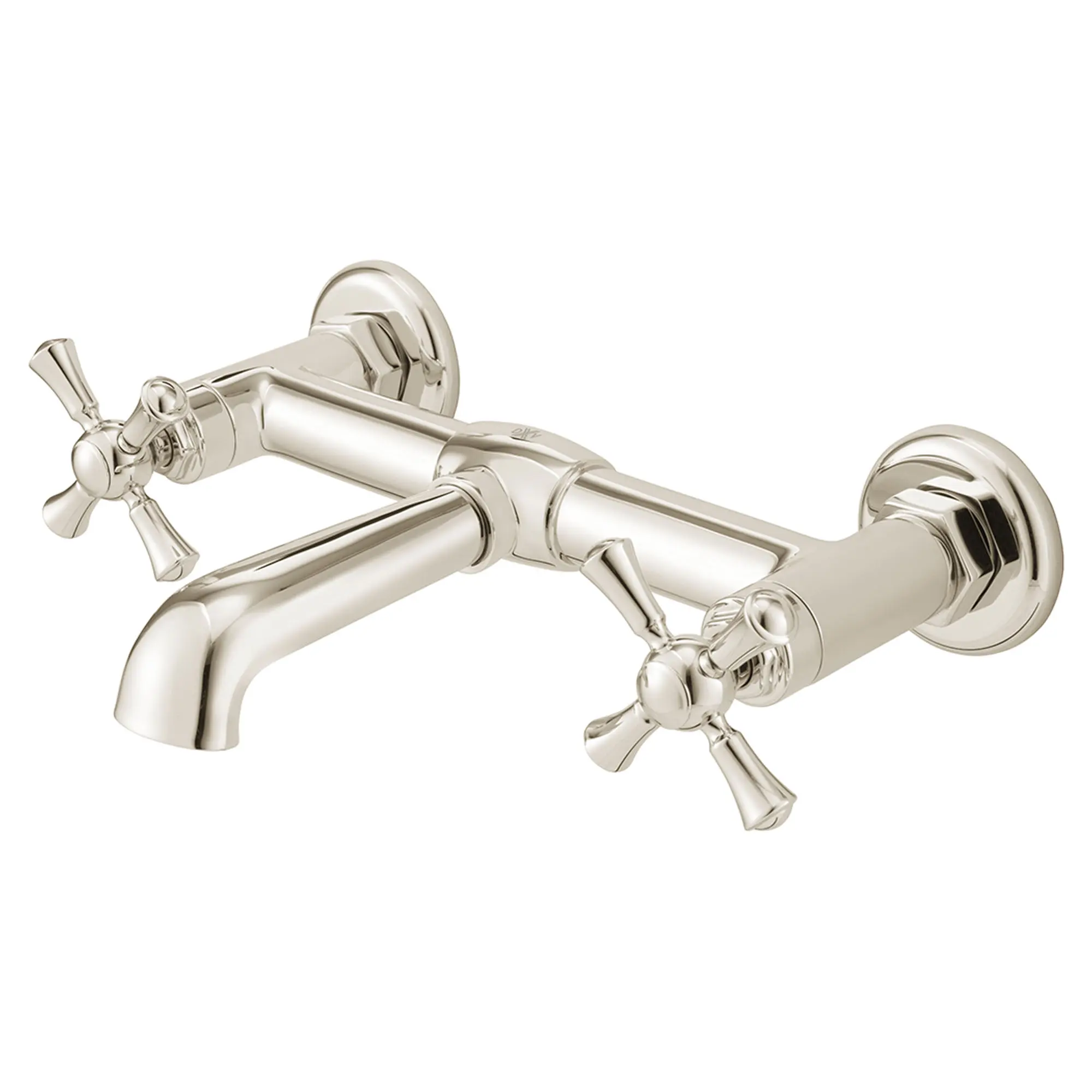 Oak Hill® 2-Handle Wall Mount Bathroom Faucet with Cross Handles