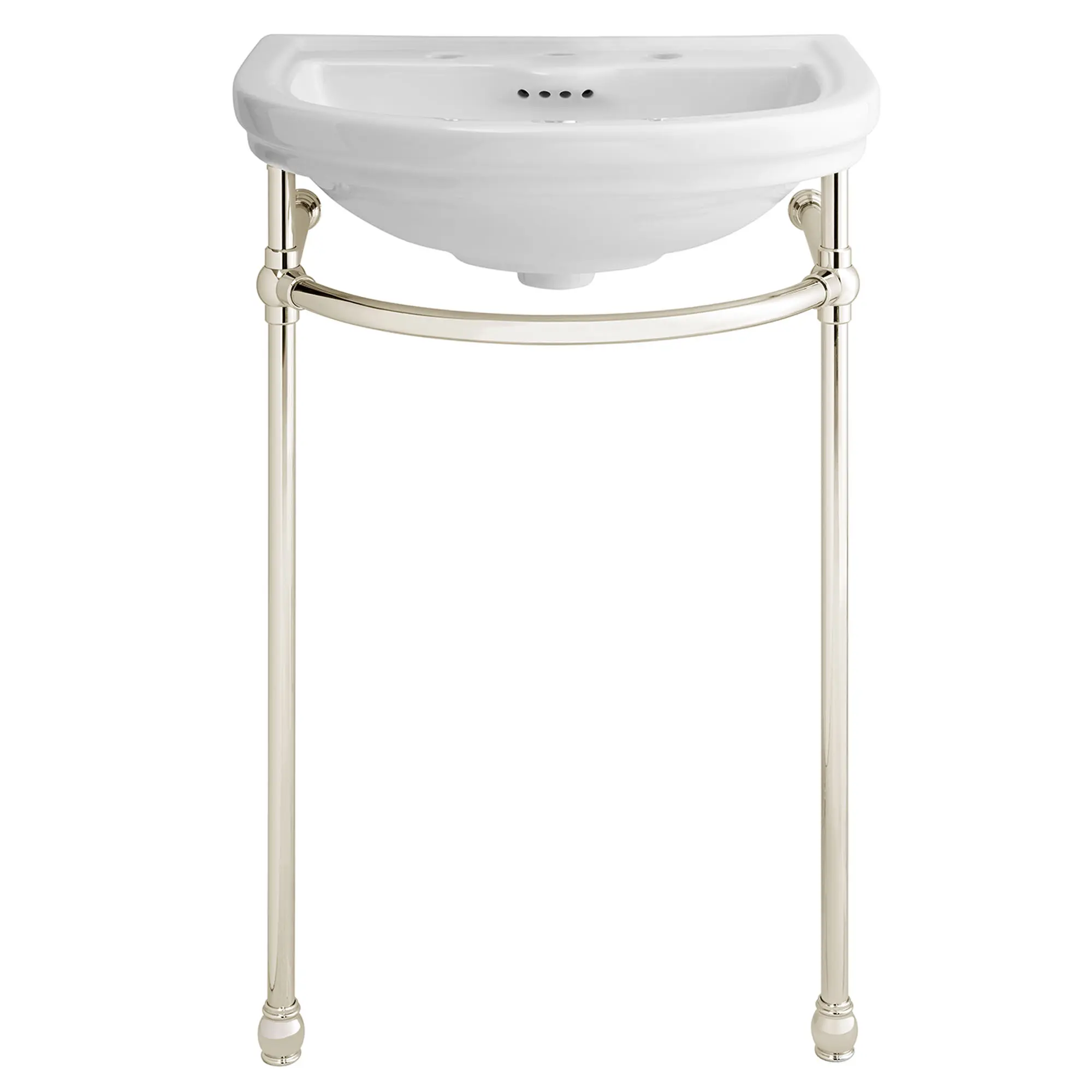 St. George® 24 in. Console Bathroom Sink, 3 Hole with Console Leg