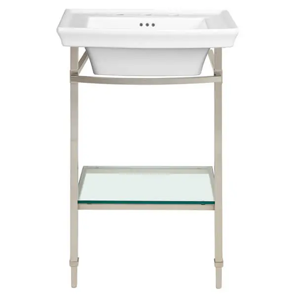 Wyatt® 21 in. Console Legs with Glass Shelf