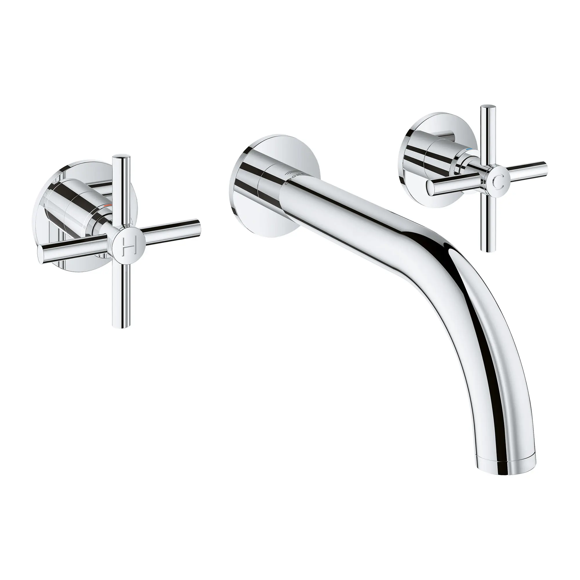 2-Handle Wall Mount Faucet 1.2 GPM