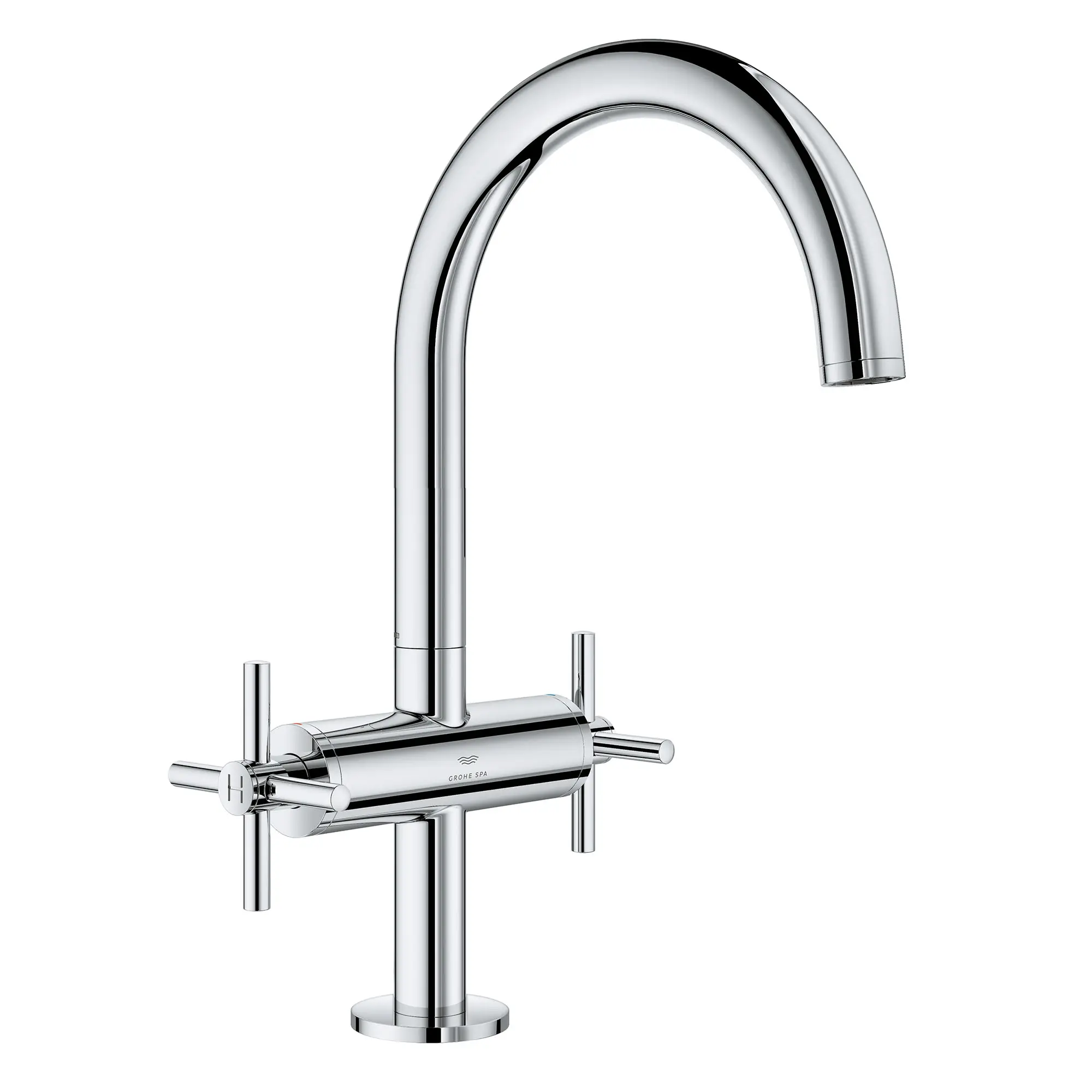 Single Hole Two-Handle L-Size Bathroom Faucet 4.6 L/min (1.2 GPM)