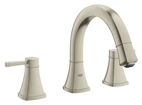 3-Hole 2-Handle Deck Mount Roman Tub Faucet