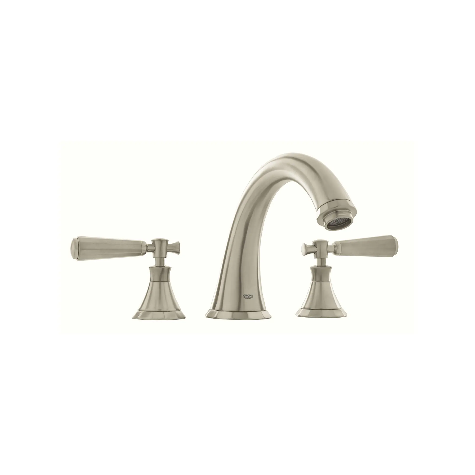 3-Hole 2-Handle Deck Mount Roman Tub Faucet with Hand Shower