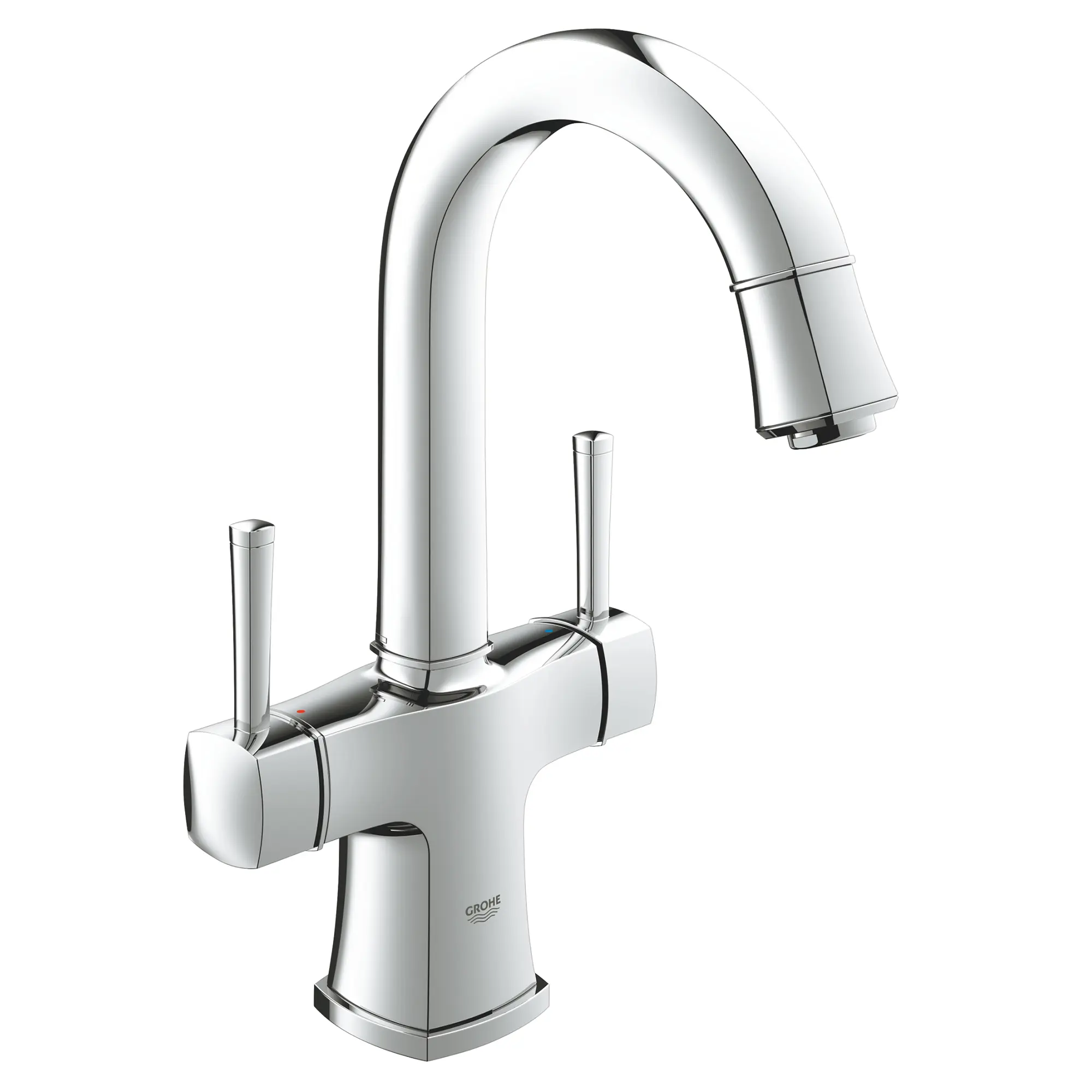 Single Hole 2-Handle L-Size Bathroom Faucet 1.2 GPM