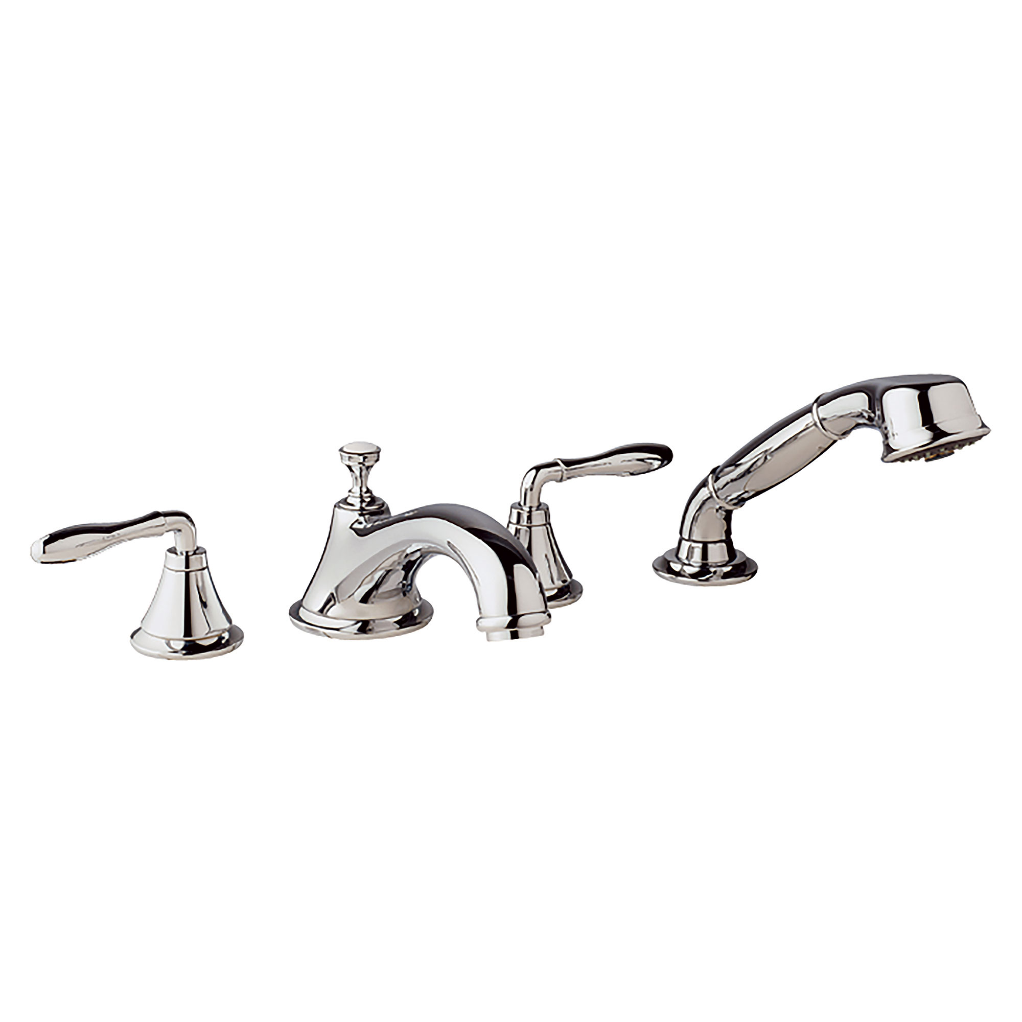 4-Hole 2-Handle Deck Mount Roman Tub Faucet with 9.5 L/min (2.5