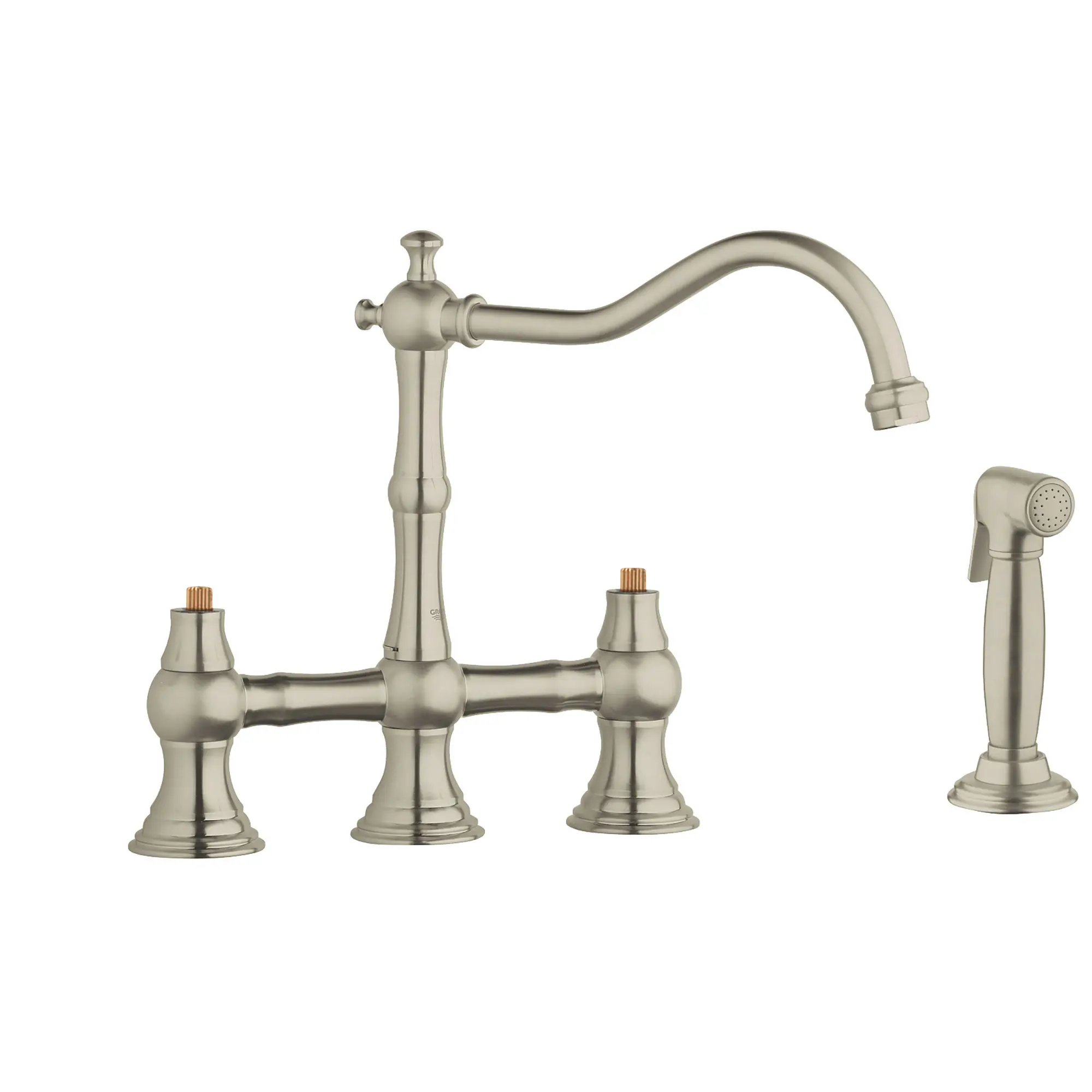 2-Handle Kitchen Faucet 2.2 GPM with Side Spray