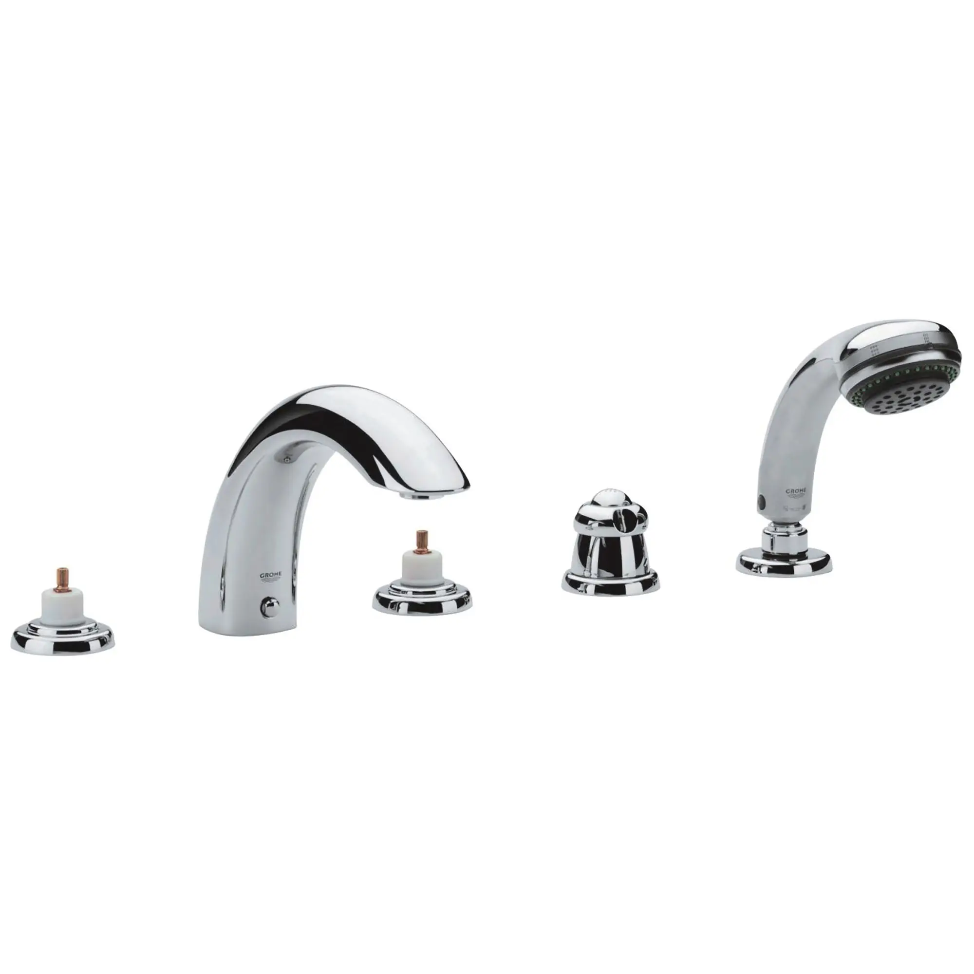 Five-Hole Bathtub Faucet with Handshower