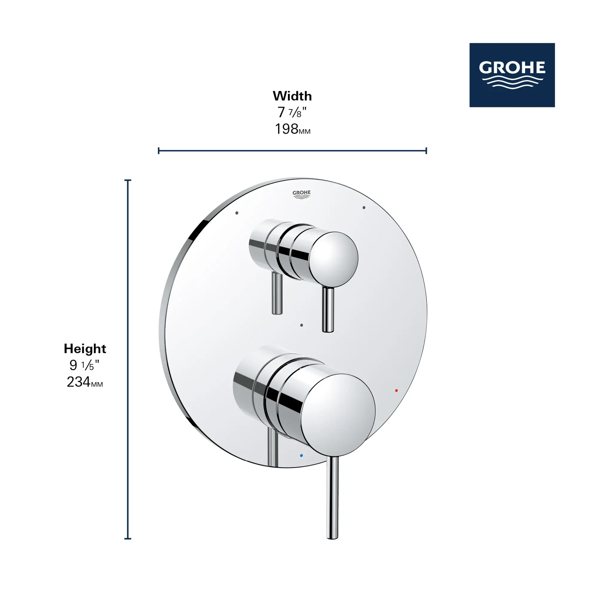 TIMELESS PRESSURE BALANCE VALVE TRIM WITH 3-WAY DIVERTER WITH CARTRIDGE